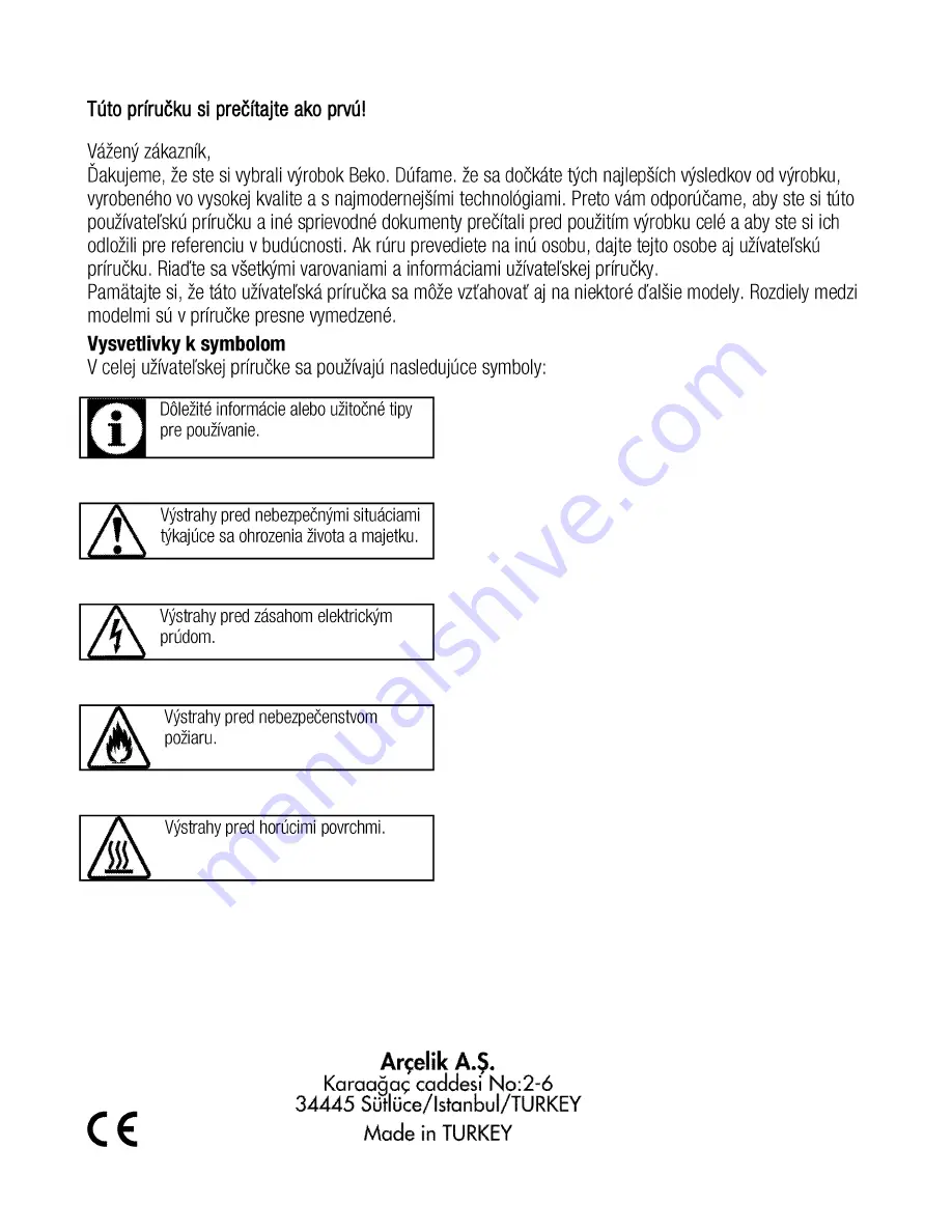 Beko CSM 52322 D User Manual Download Page 58