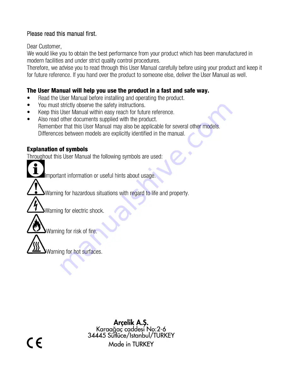 Beko CSM 57000 G User Manual Download Page 3