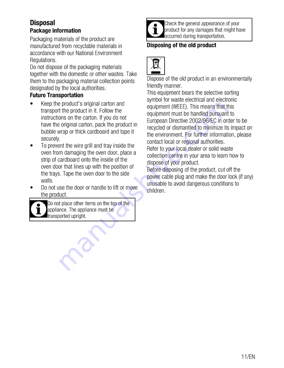 Beko CSM 57000 G User Manual Download Page 12