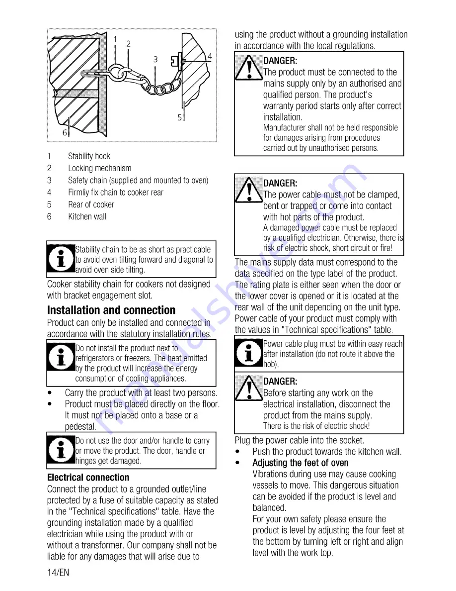 Beko CSM 893601 G User Manual Download Page 14