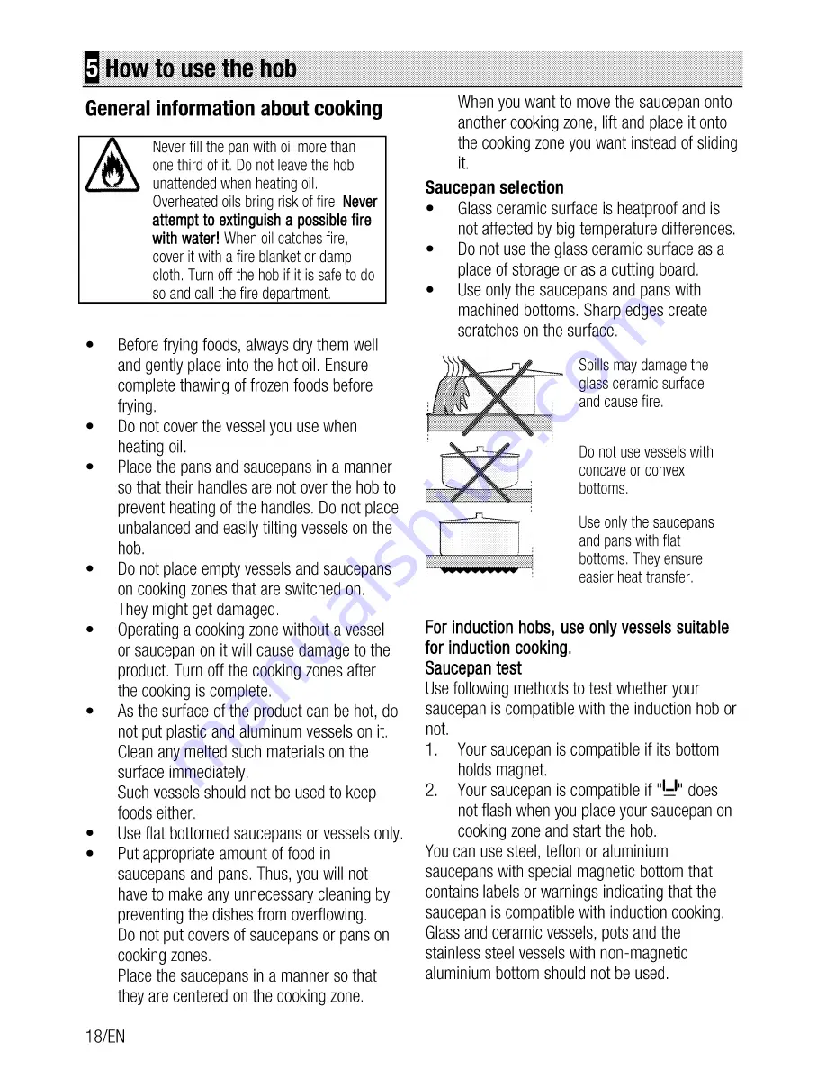 Beko CSM 893601 G User Manual Download Page 18