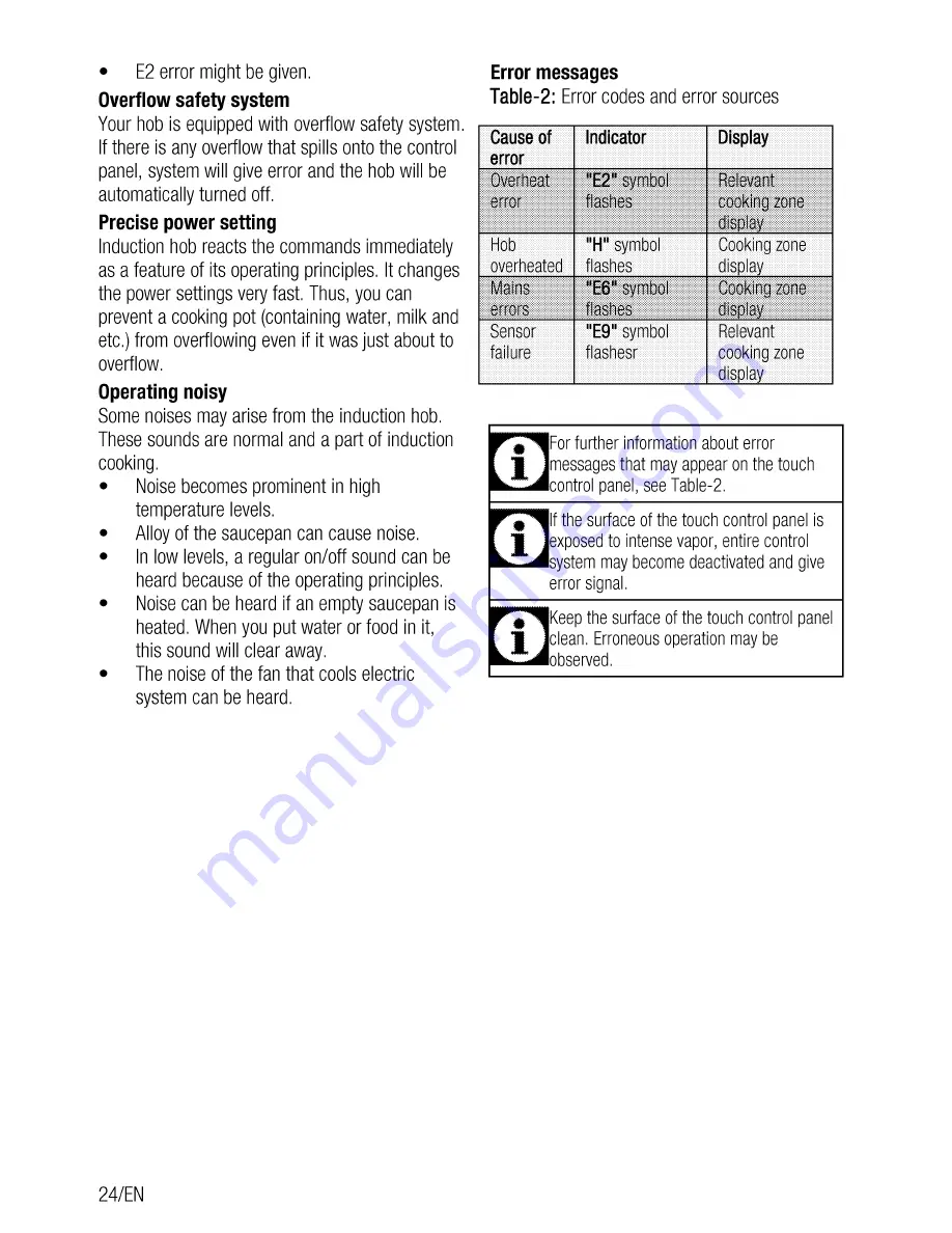 Beko CSM 893601 G User Manual Download Page 24