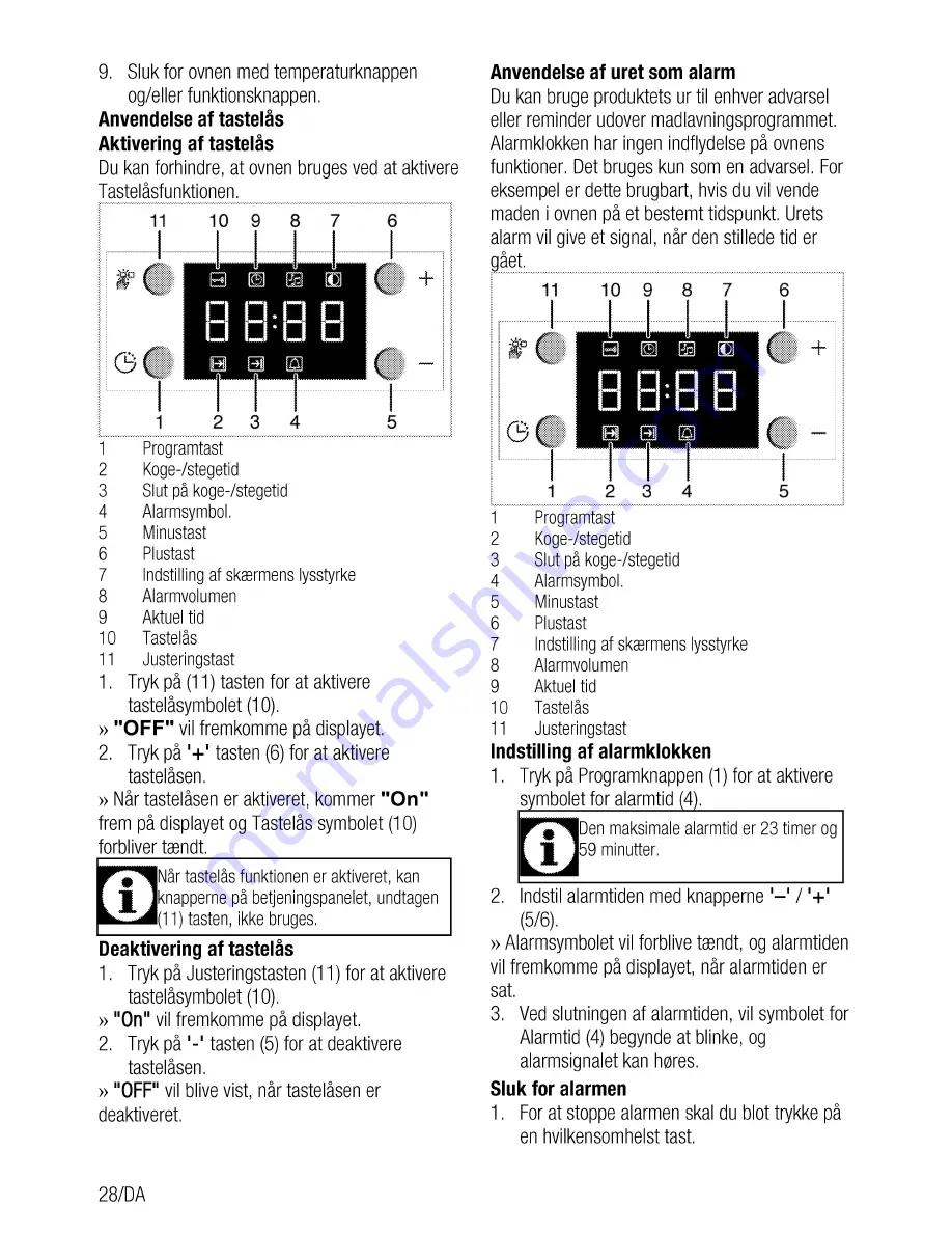 Beko CSM 893601 G User Manual Download Page 62