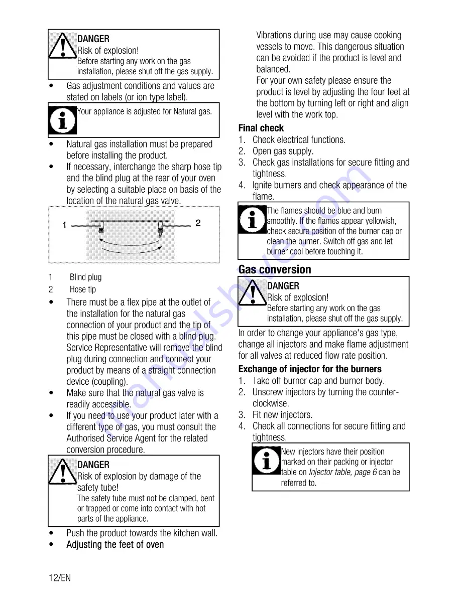 Beko CSS 53010 G User Manual Download Page 12