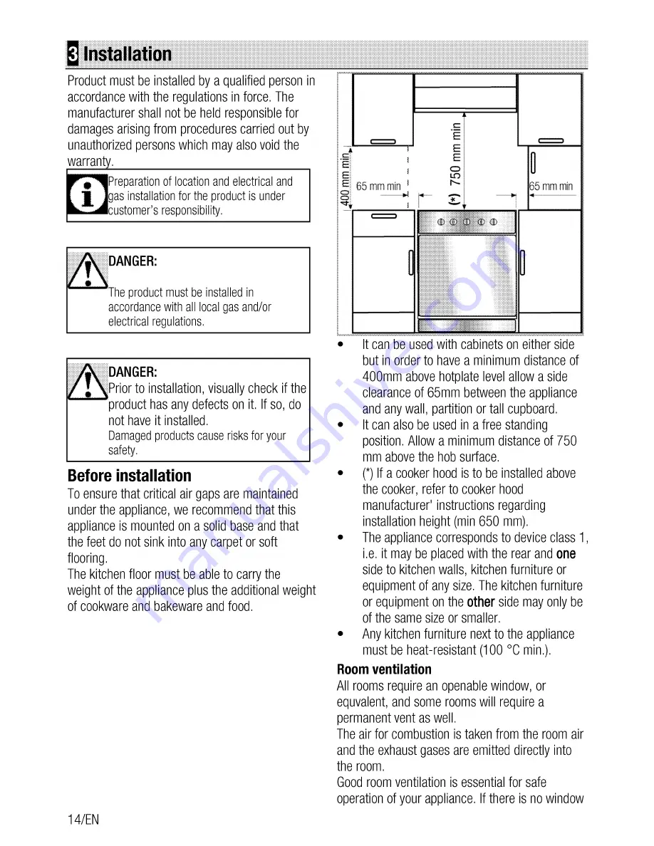 Beko CSS 54010G Скачать руководство пользователя страница 14