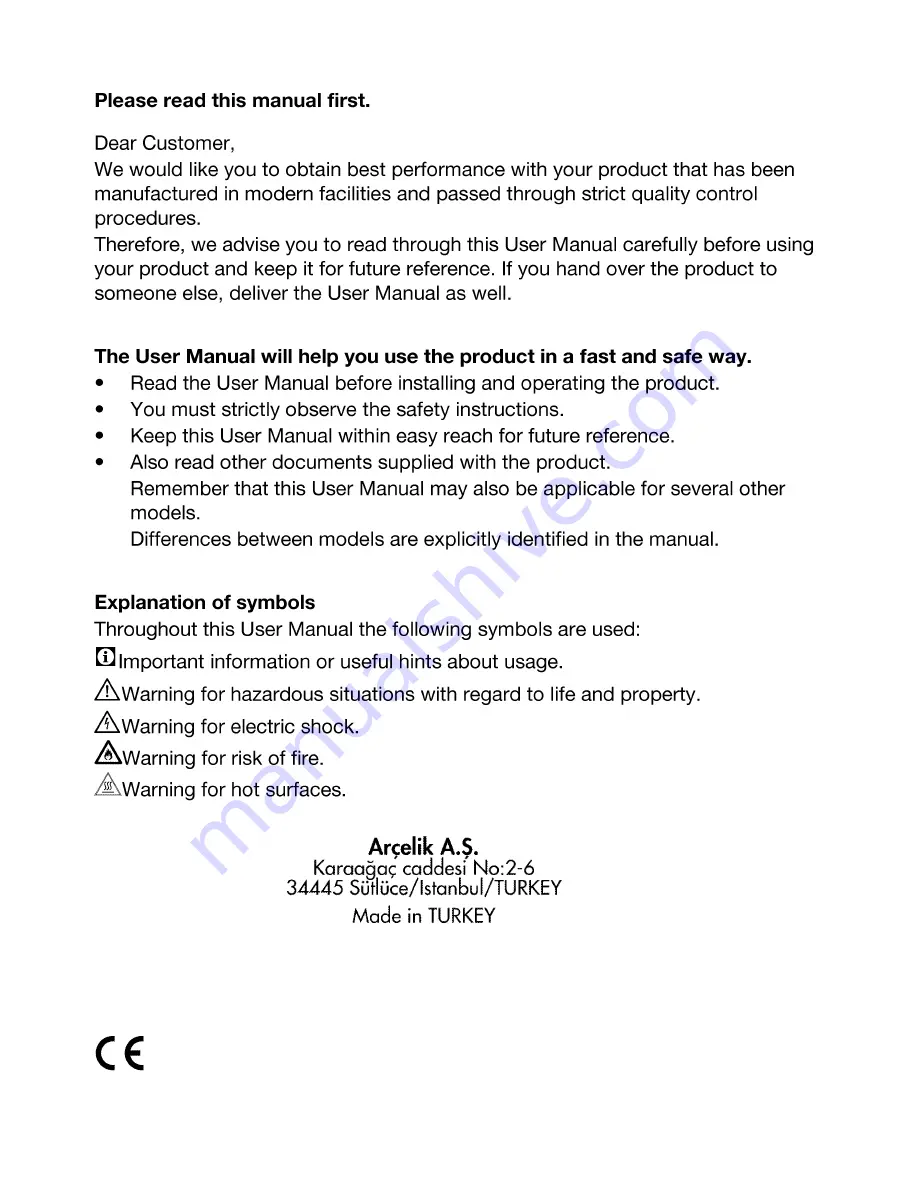 Beko CSS 56000 G User Manual Download Page 2