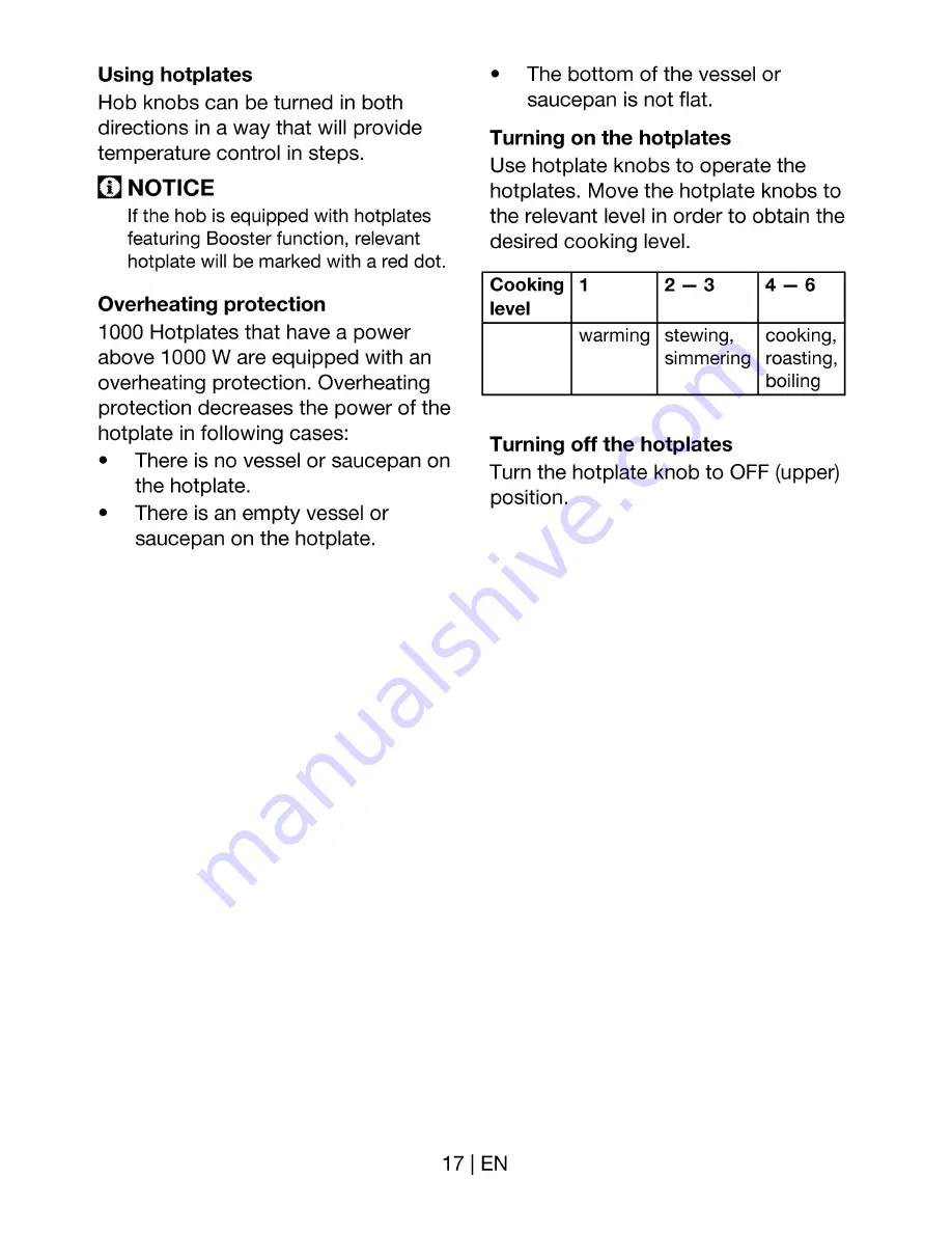 Beko CSS 56000 G User Manual Download Page 17