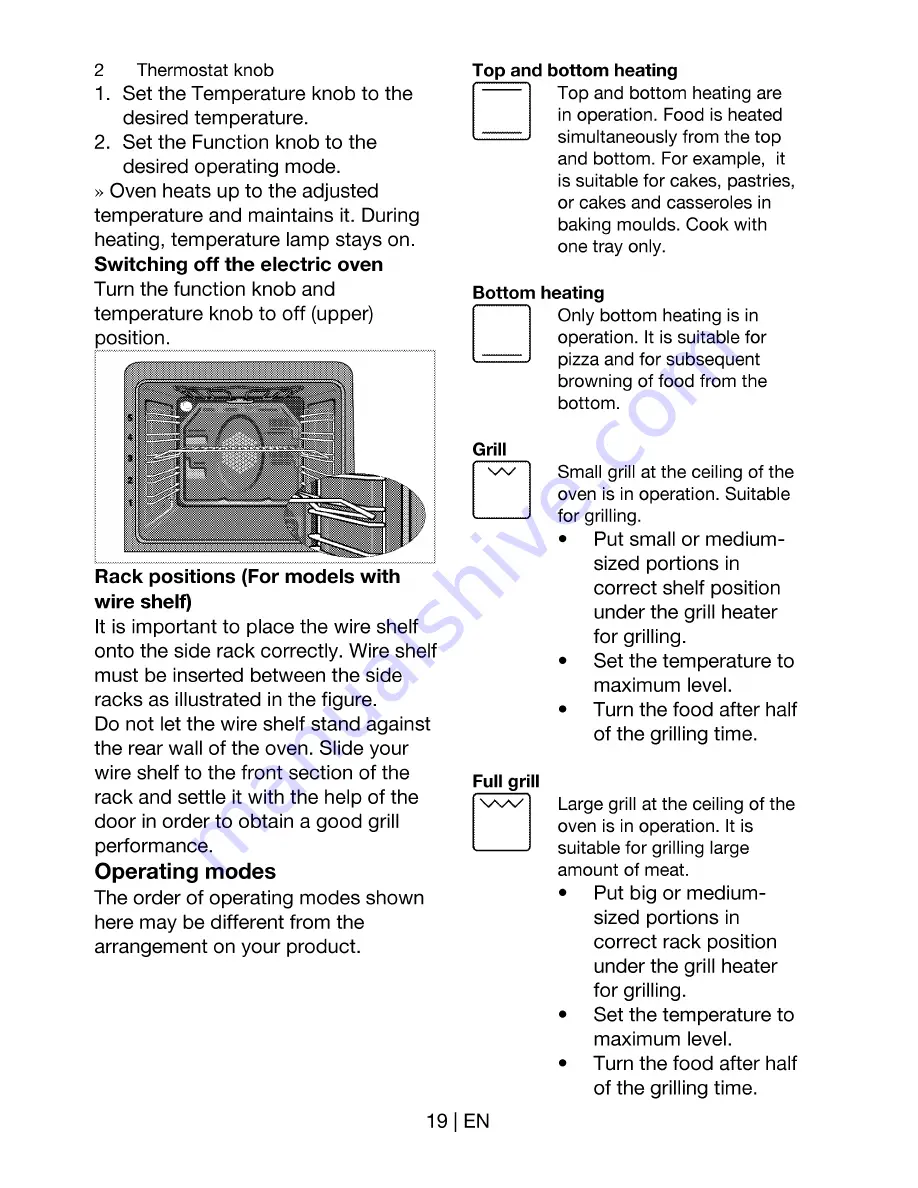 Beko CSS 56000 G User Manual Download Page 19