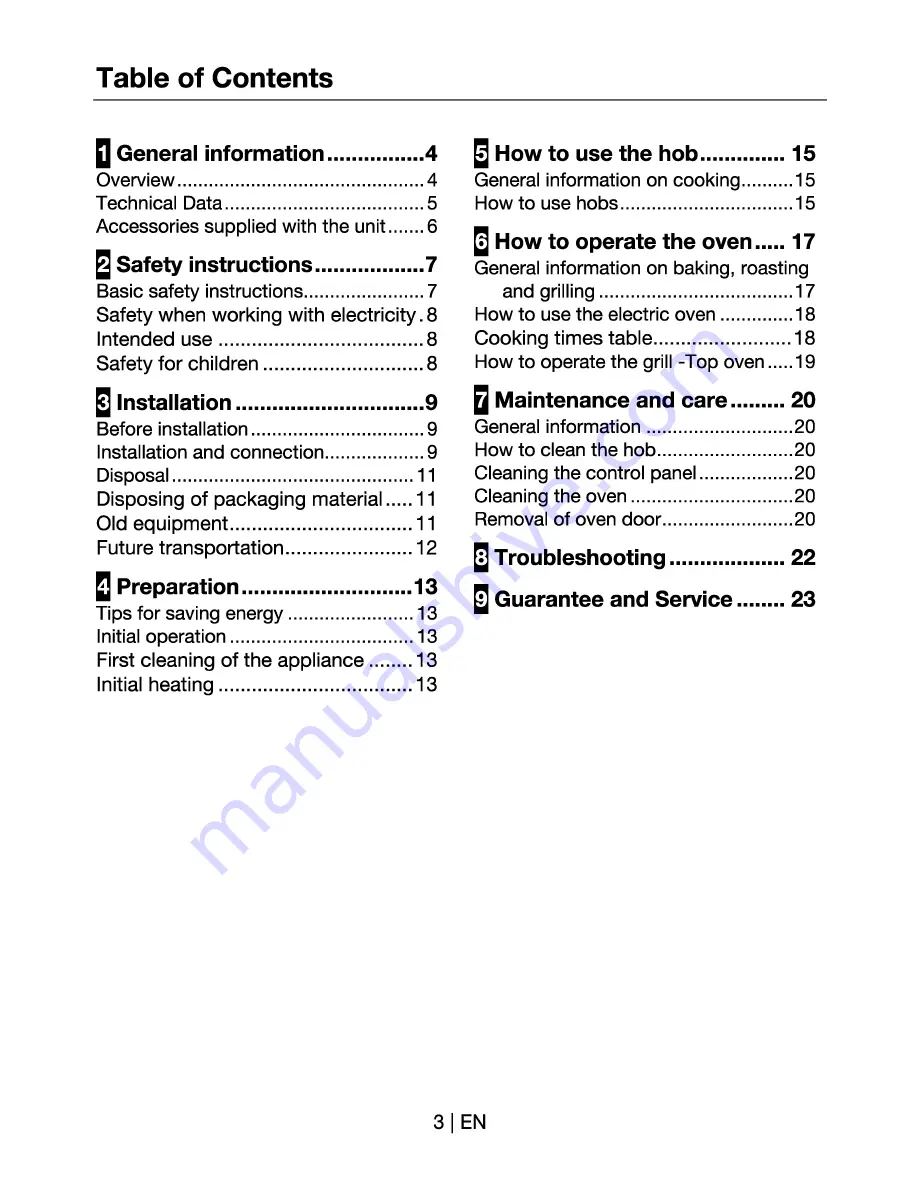 Beko D 531 A User Manual Download Page 3