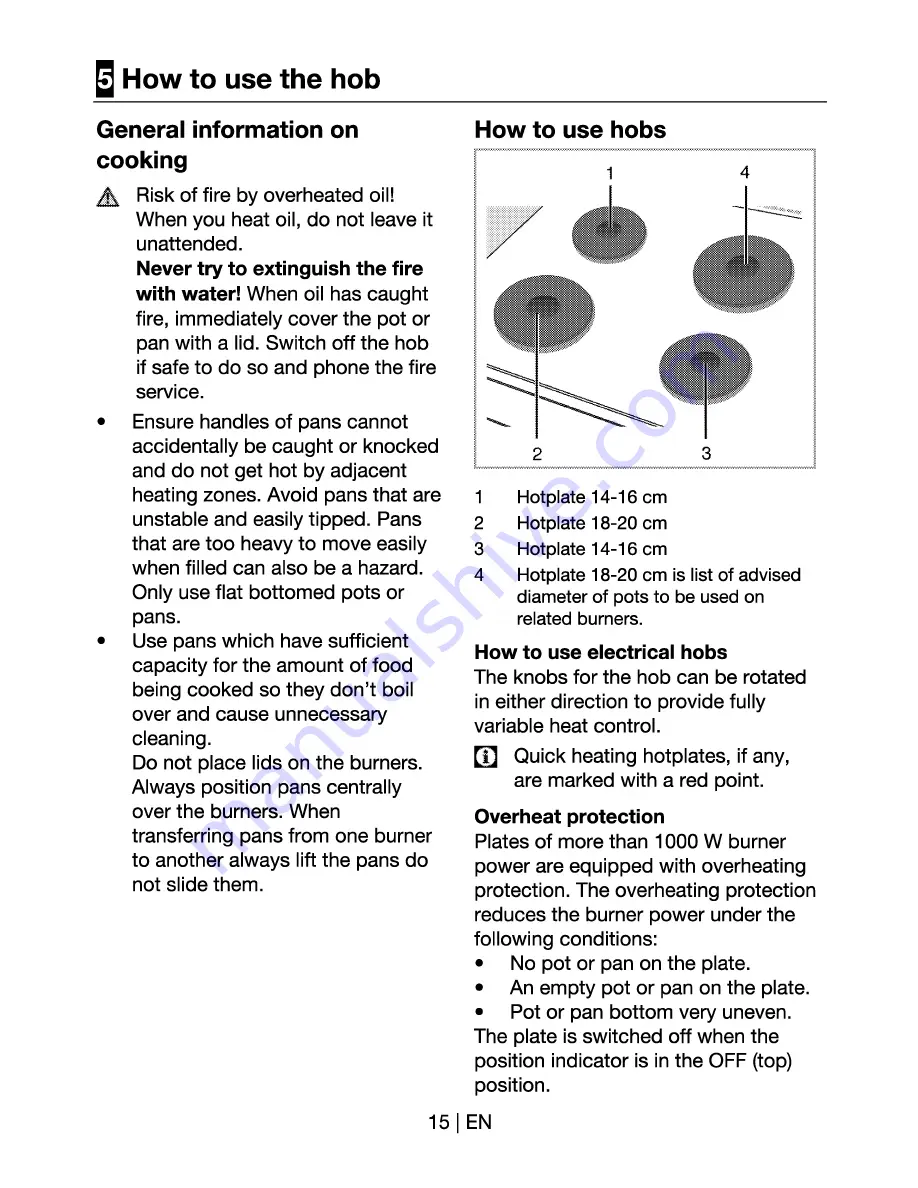 Beko D 531 A User Manual Download Page 15