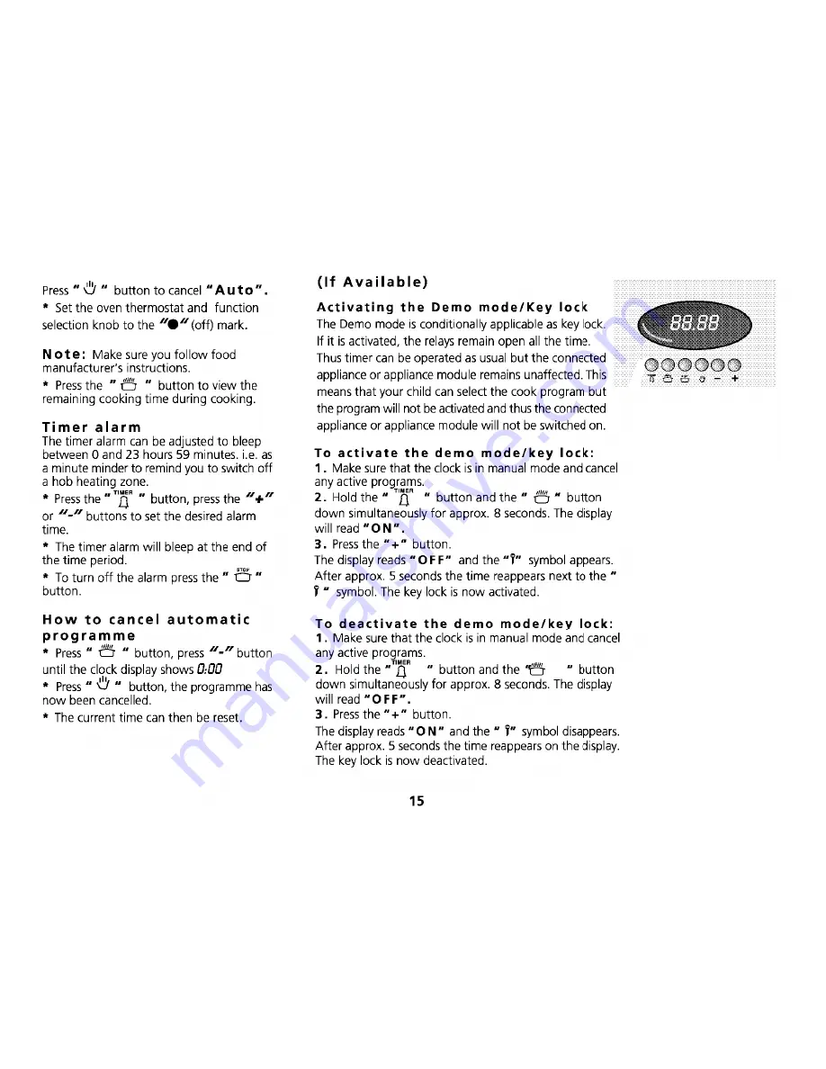 Beko D 6633 Operating Instructions Manual Download Page 18