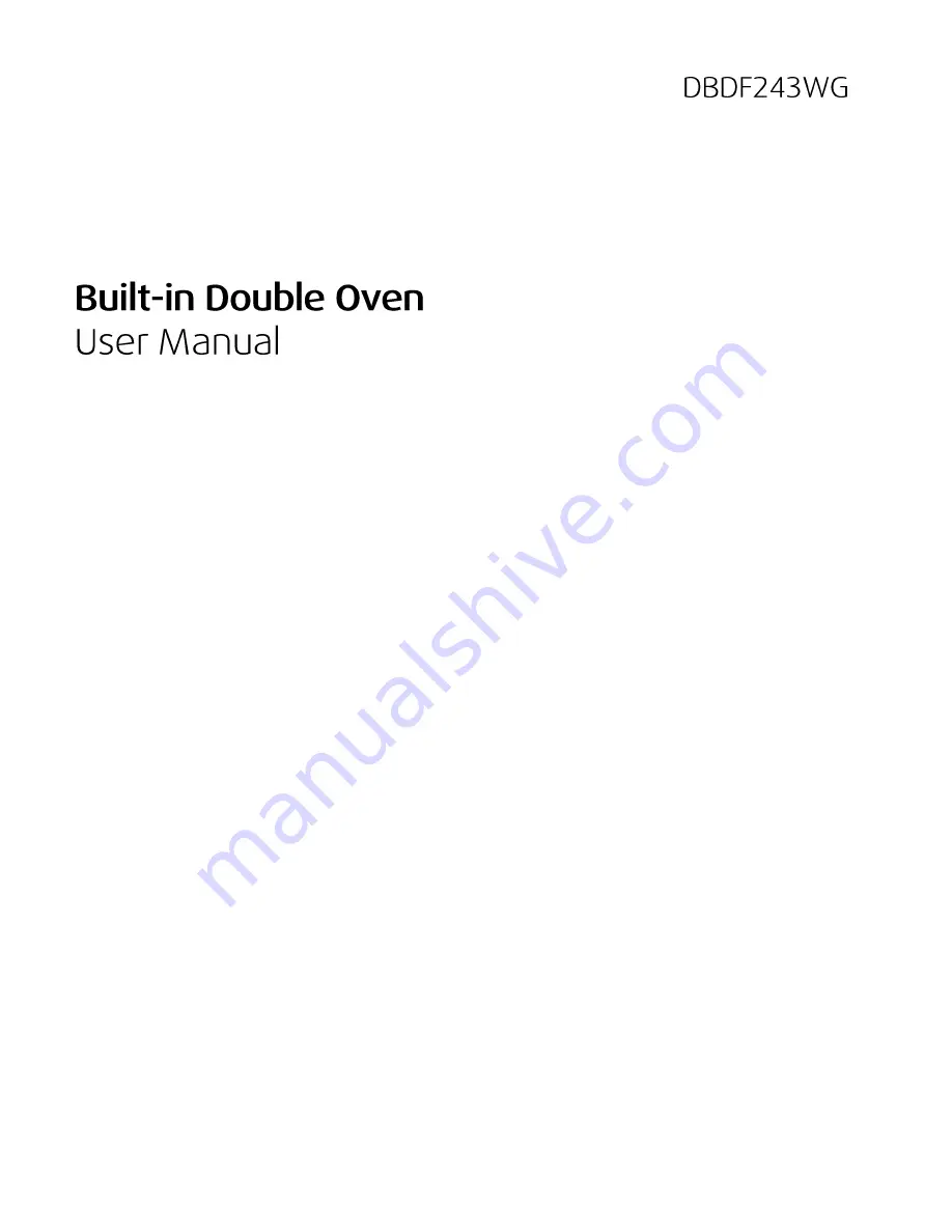 Beko DBDF243WG User Manual Download Page 1