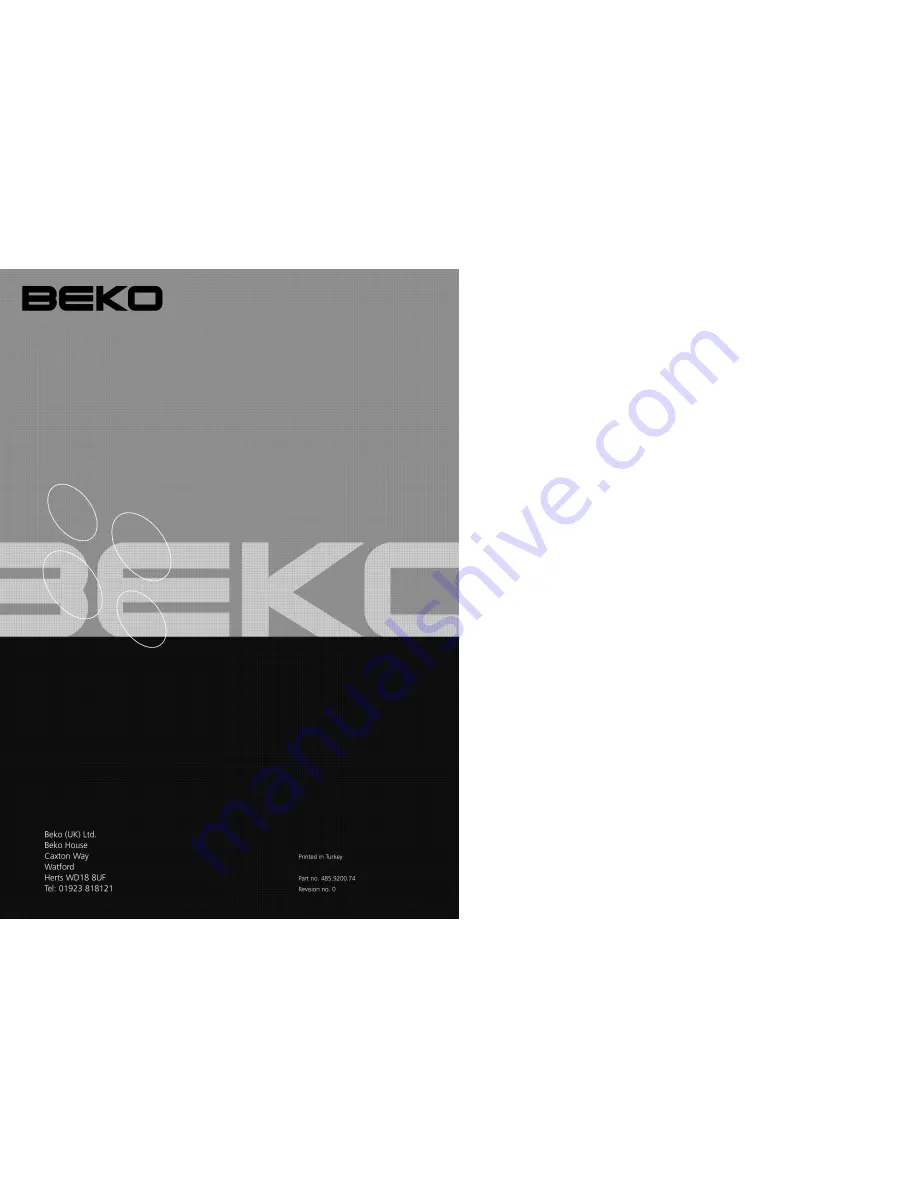 Beko DCC4521 Installation & Operating Instructions And Cooking Guidance Download Page 10