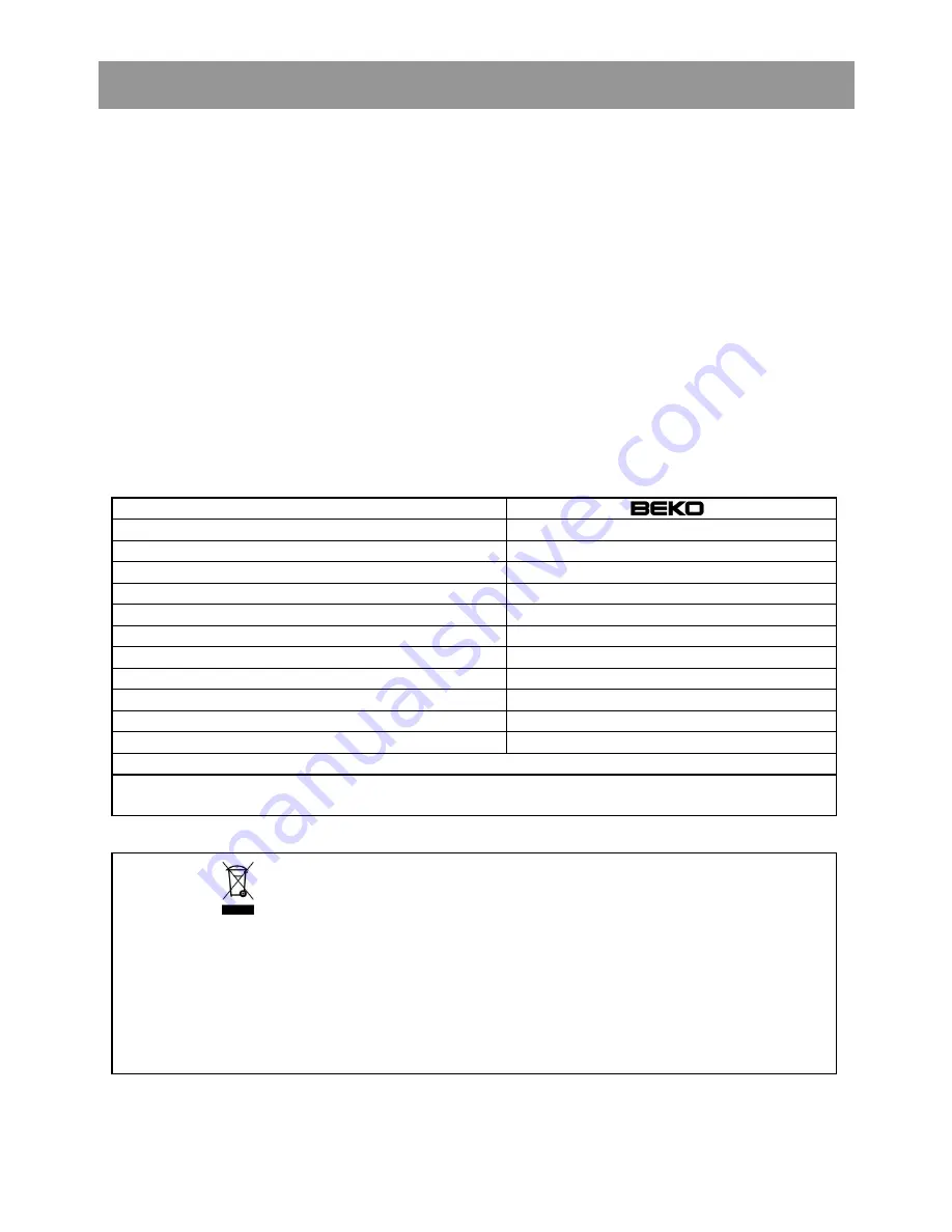 Beko DSA25020 Instructions For Use Manual Download Page 14