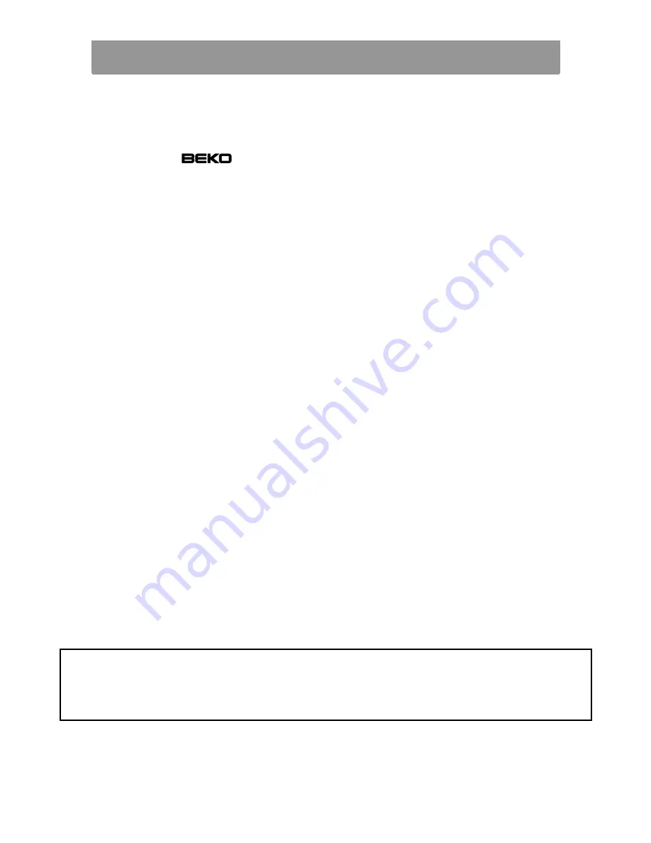 Beko DSA27020 Instructions For Use Manual Download Page 22