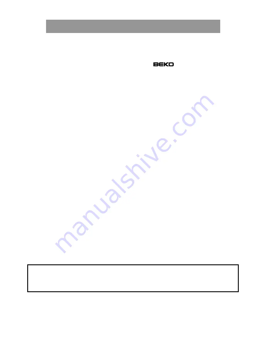 Beko DSA27020 Instructions For Use Manual Download Page 30