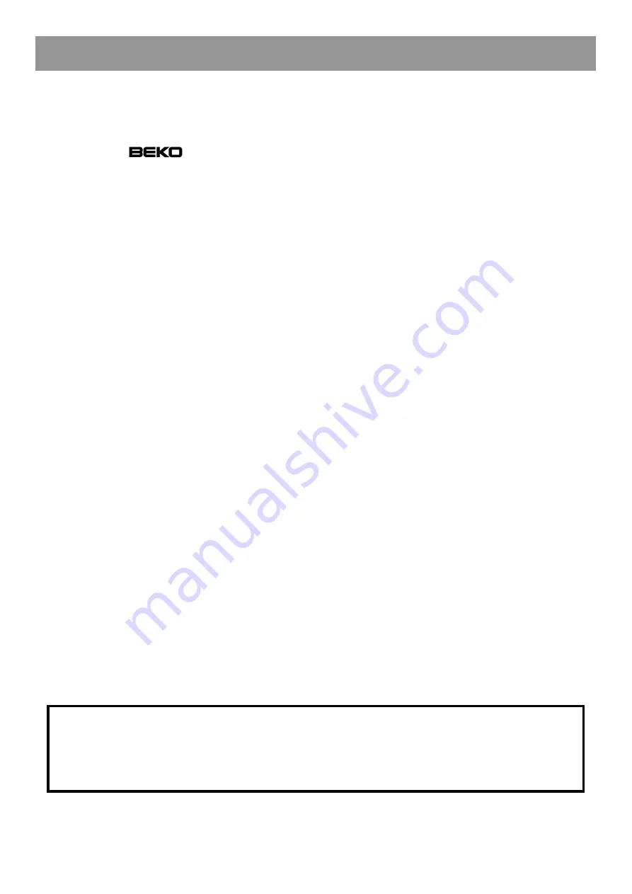 Beko DSA28000 Instructions For Use Manual Download Page 24