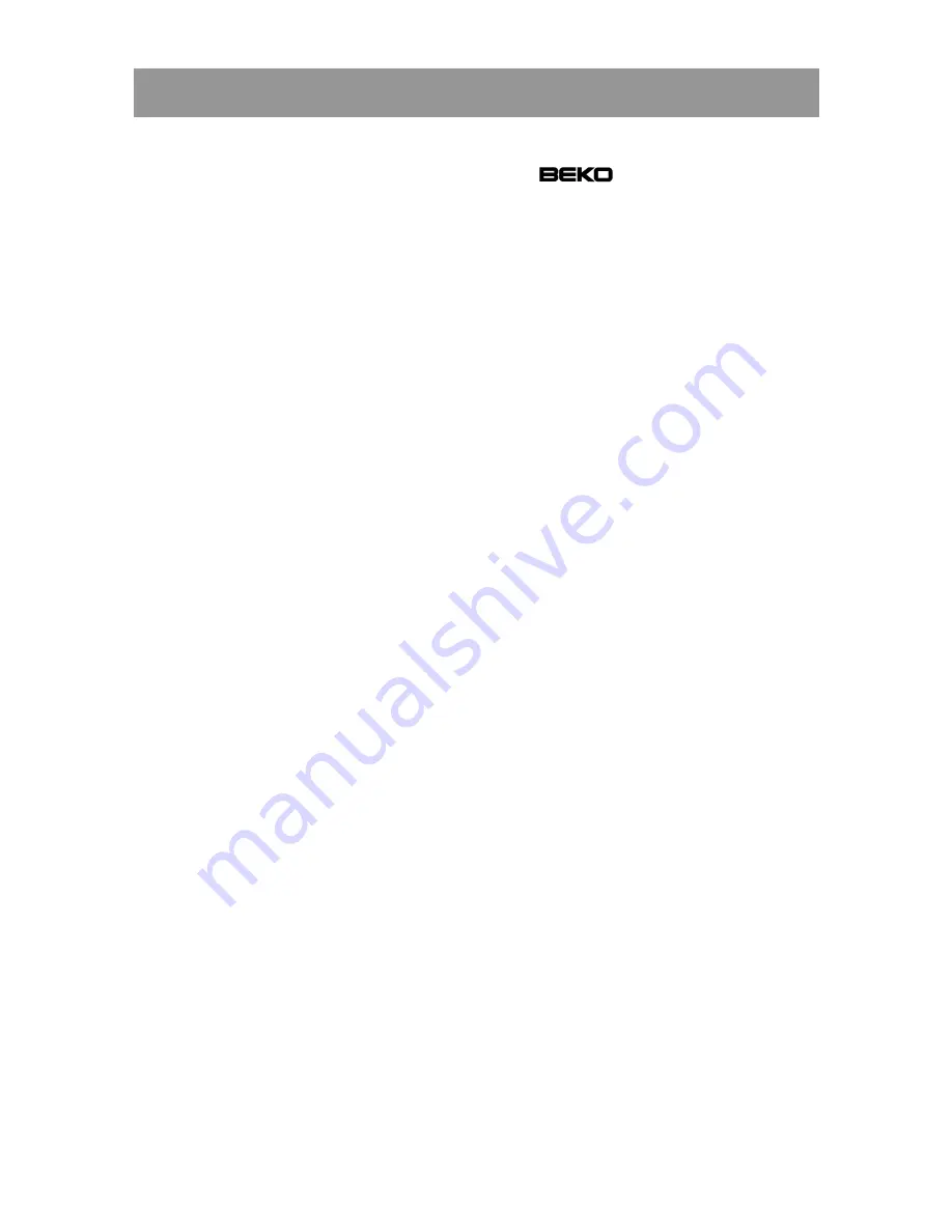 Beko DSK25050 Instructions For Use Manual Download Page 8