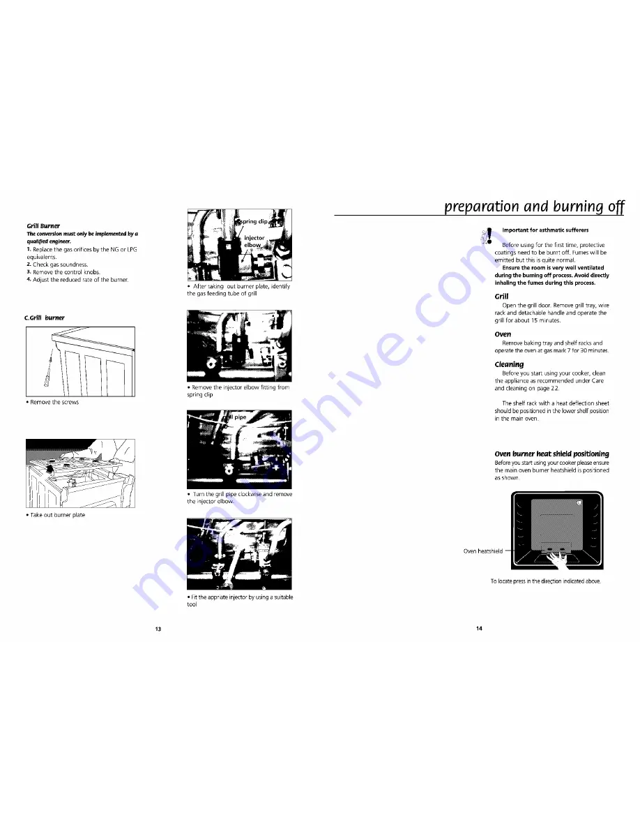 Beko DVG 695 Installation & Operating Instructions And Cooking Guidance Download Page 13