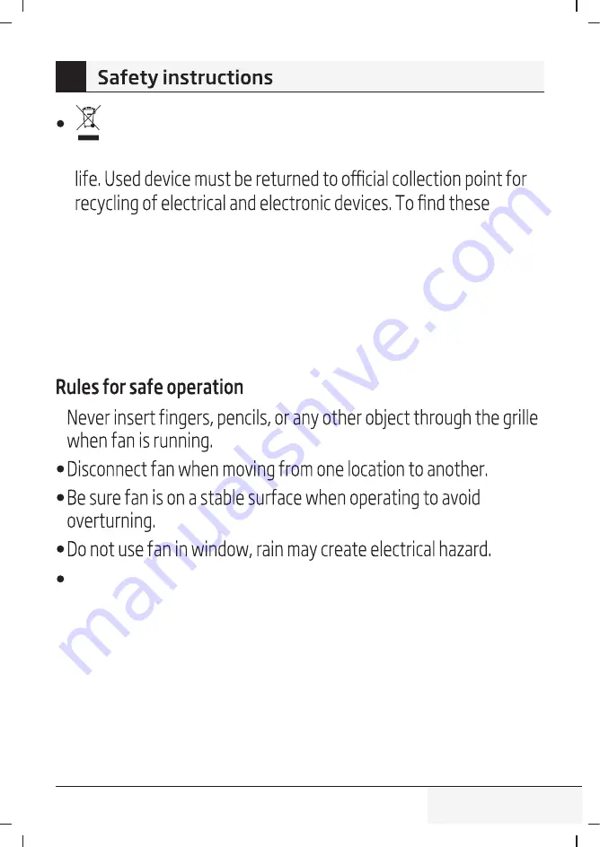 Beko EFT4100WN User Manual Download Page 5