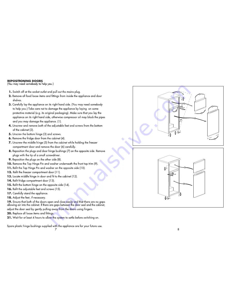 Beko FSA 706 Operating Instructions Manual Download Page 5