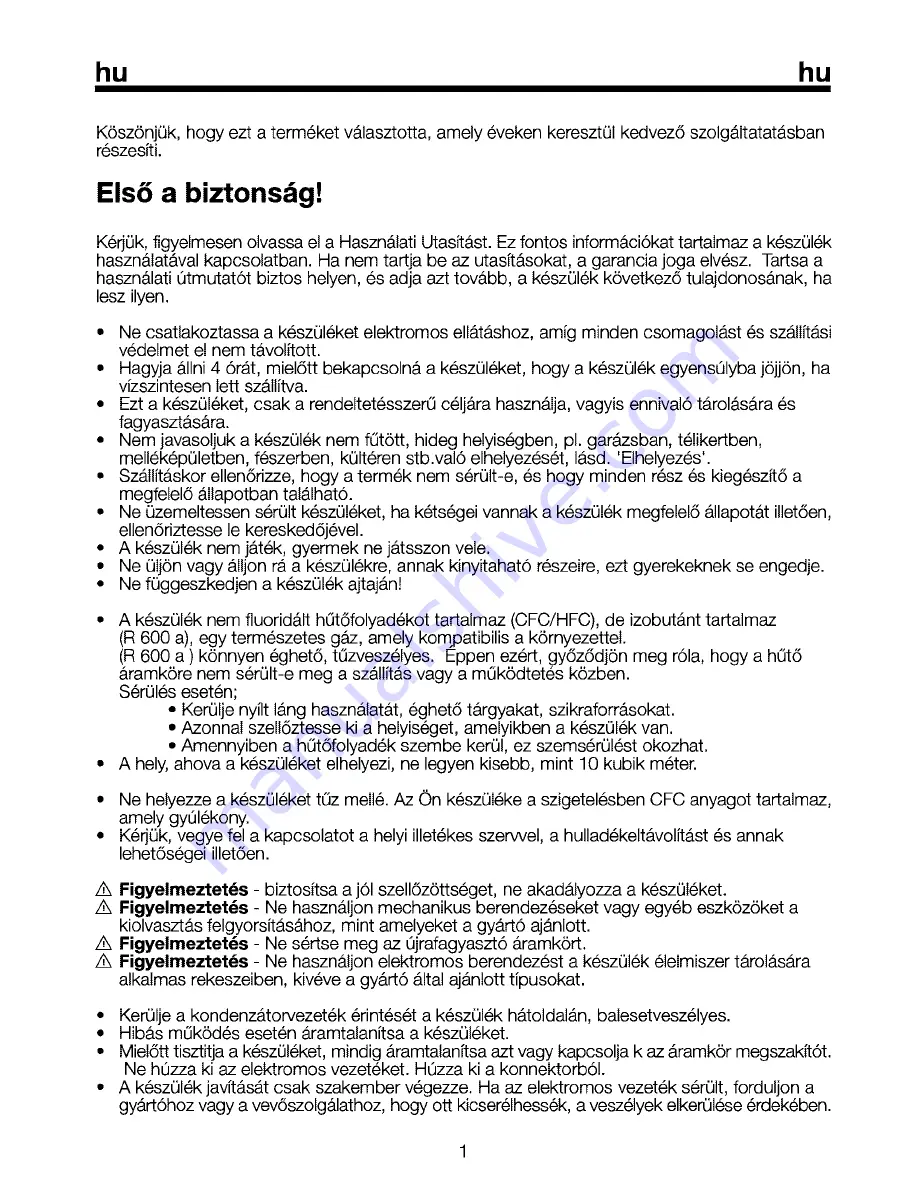 Beko FSE 1010 Manual Download Page 44