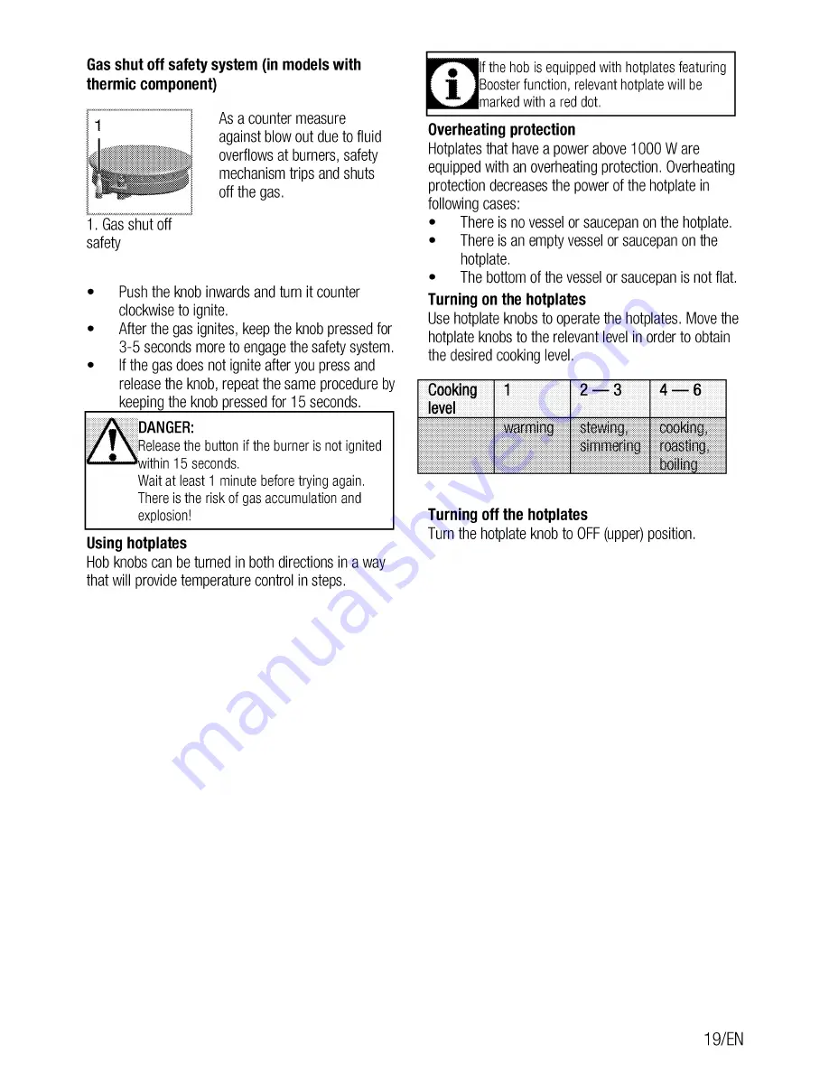 Beko FSE64010DW Скачать руководство пользователя страница 19