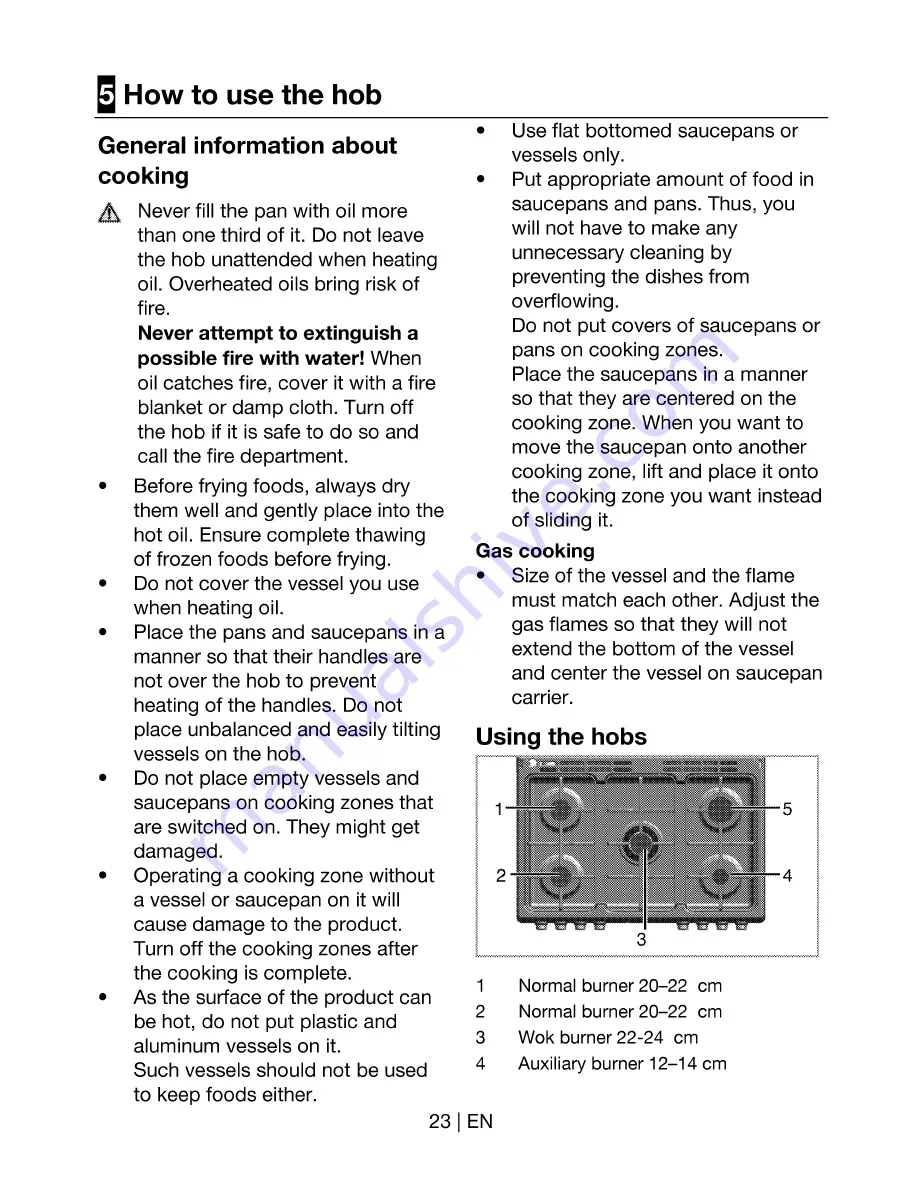 Beko GE-15320-DX User Manual Download Page 23