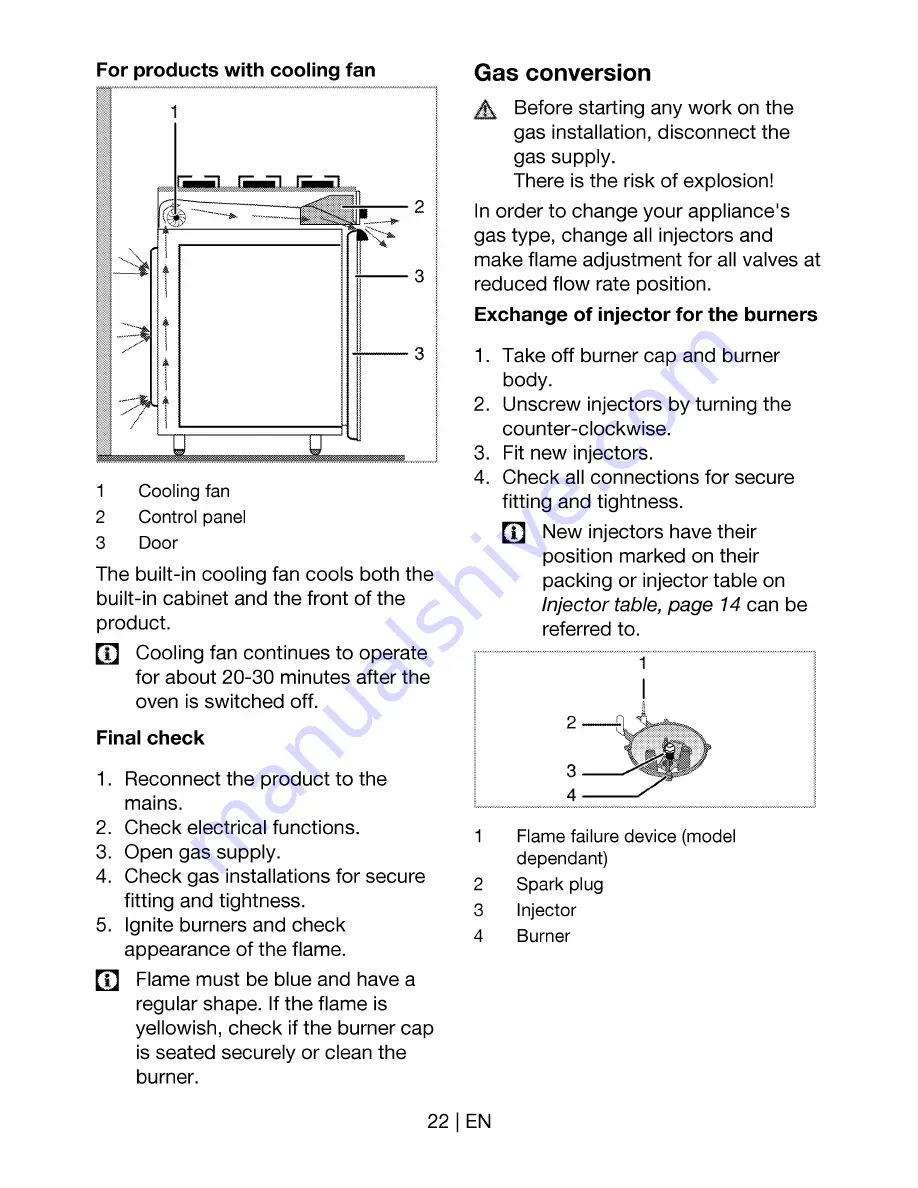 Beko GE 15320D Скачать руководство пользователя страница 22