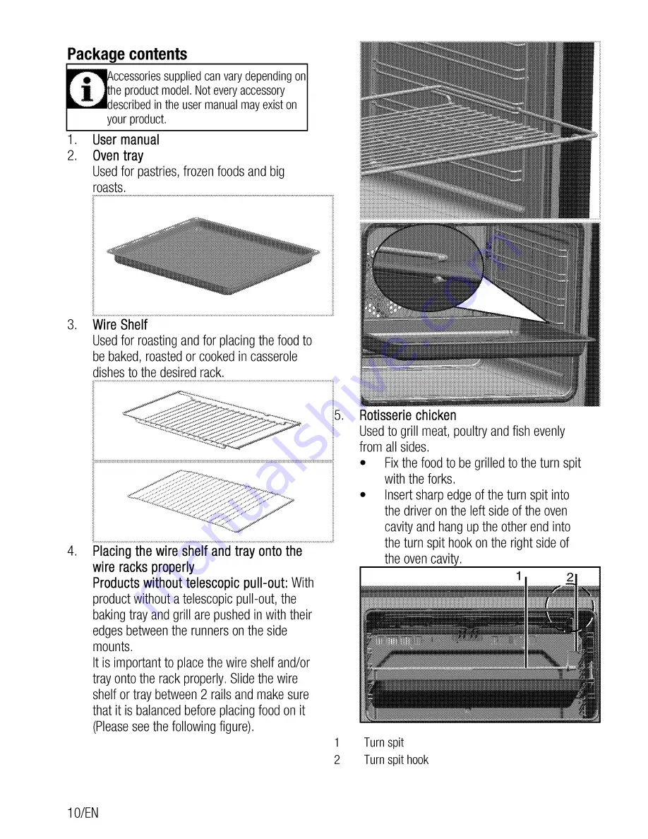 Beko GM 15120DA PR User Manual Download Page 10