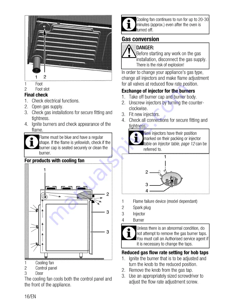 Beko GM 15120DA PR User Manual Download Page 16