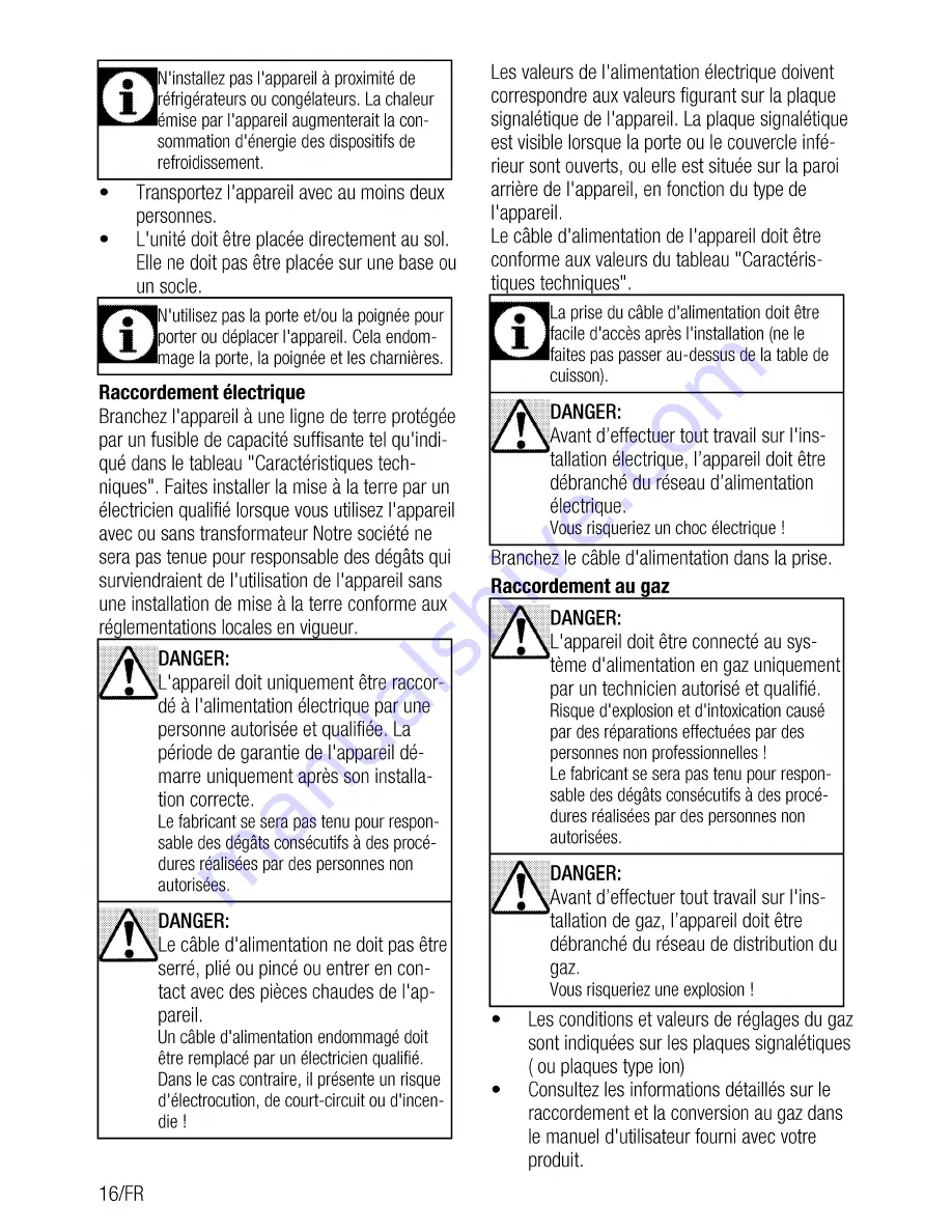 Beko GM 15120DA PR User Manual Download Page 44