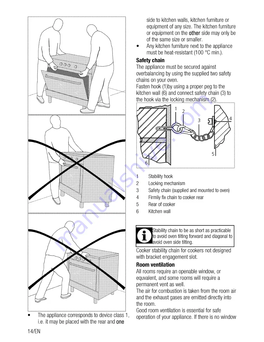 Beko GM 15321 D User Manual Download Page 14