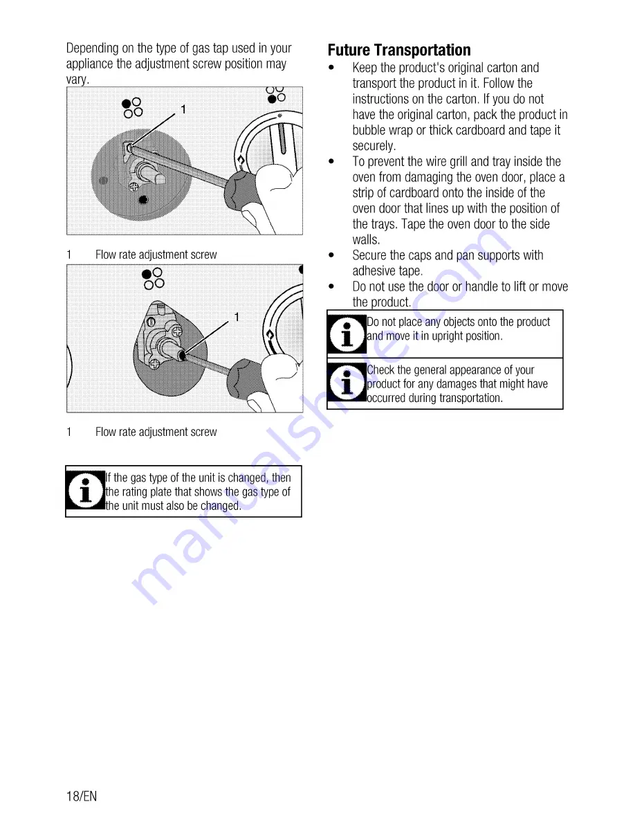 Beko GM 15321 D User Manual Download Page 18