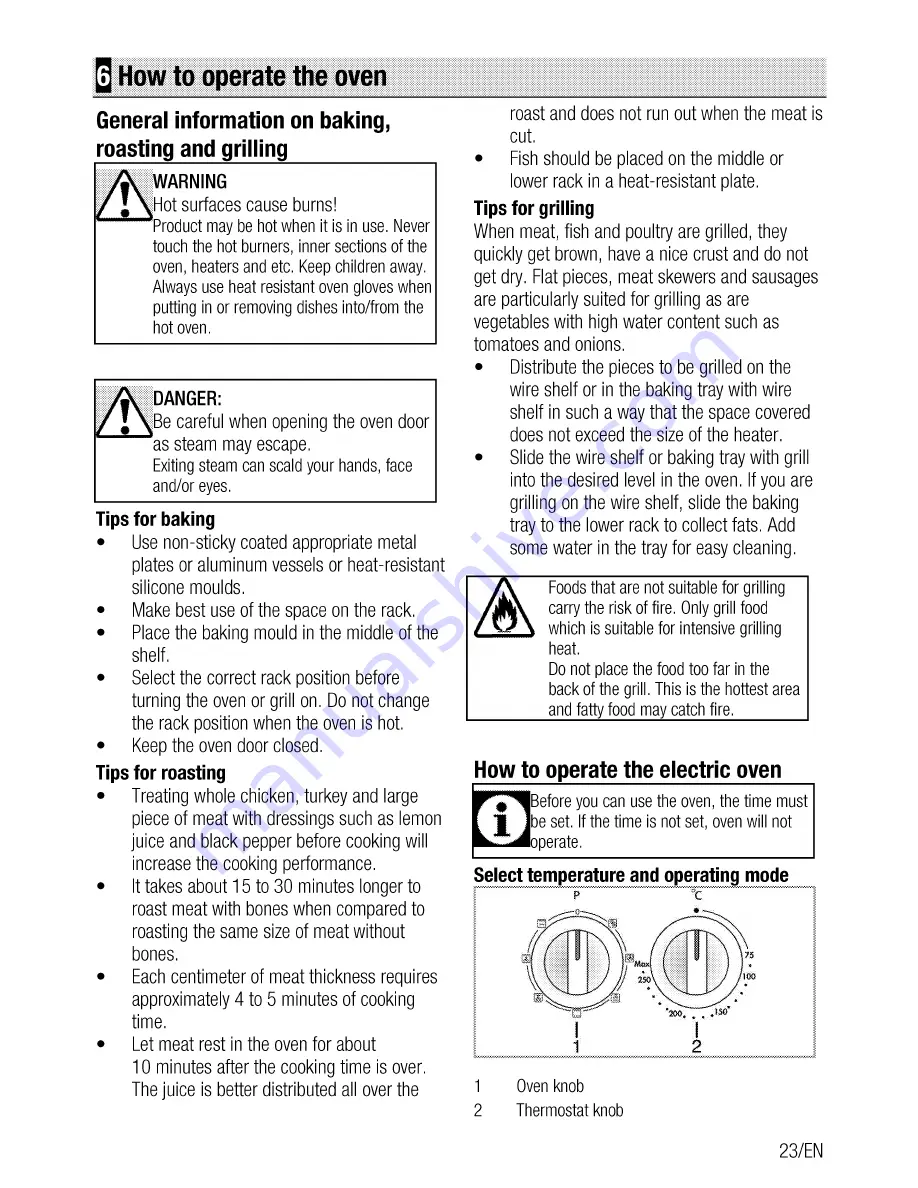 Beko GM 15321 D User Manual Download Page 23