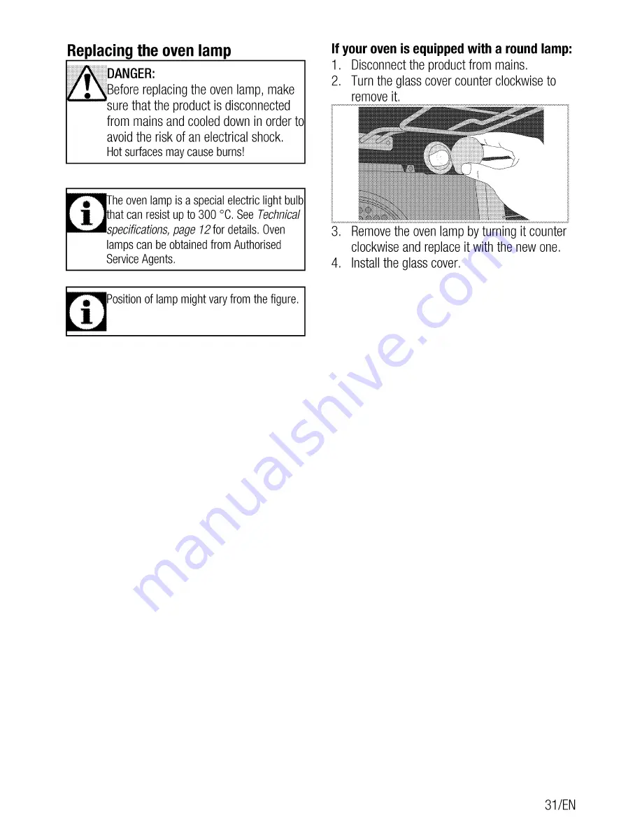 Beko GM 15321 D User Manual Download Page 31