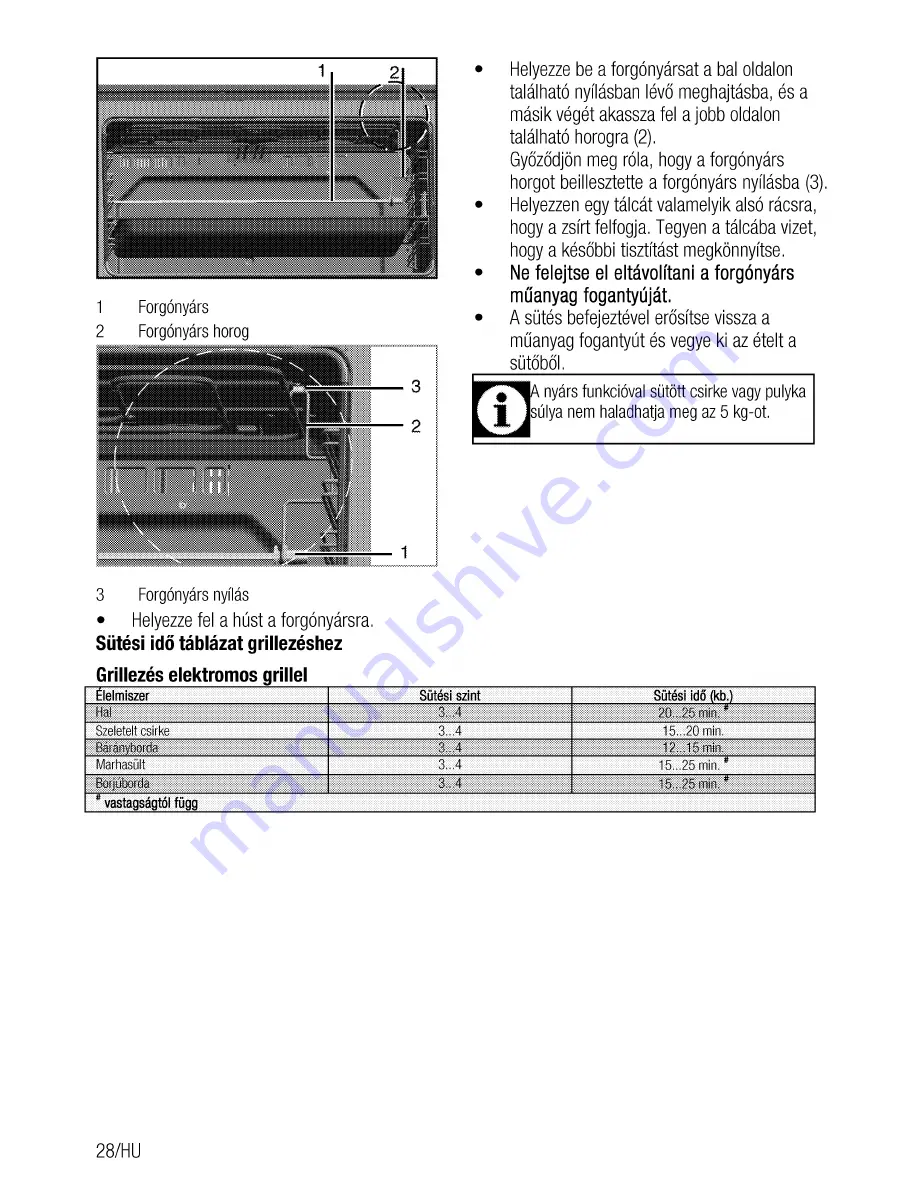 Beko GM 15321 D User Manual Download Page 60