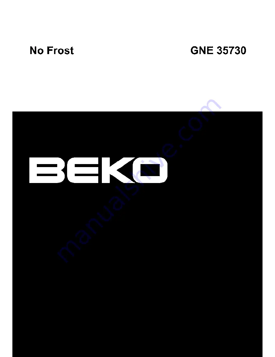 Beko GNE 35730 User Manual Download Page 1