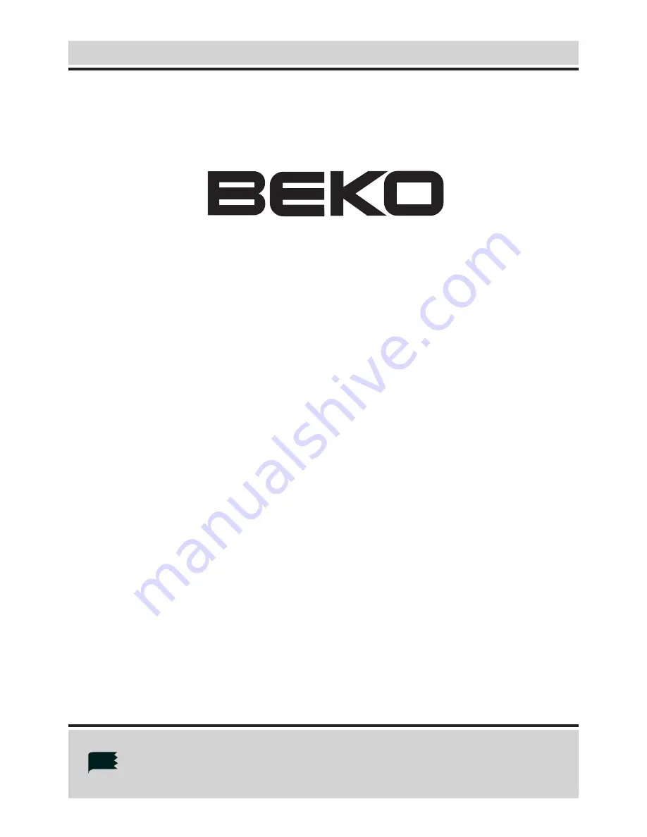 Beko HBG70 Скачать руководство пользователя страница 1