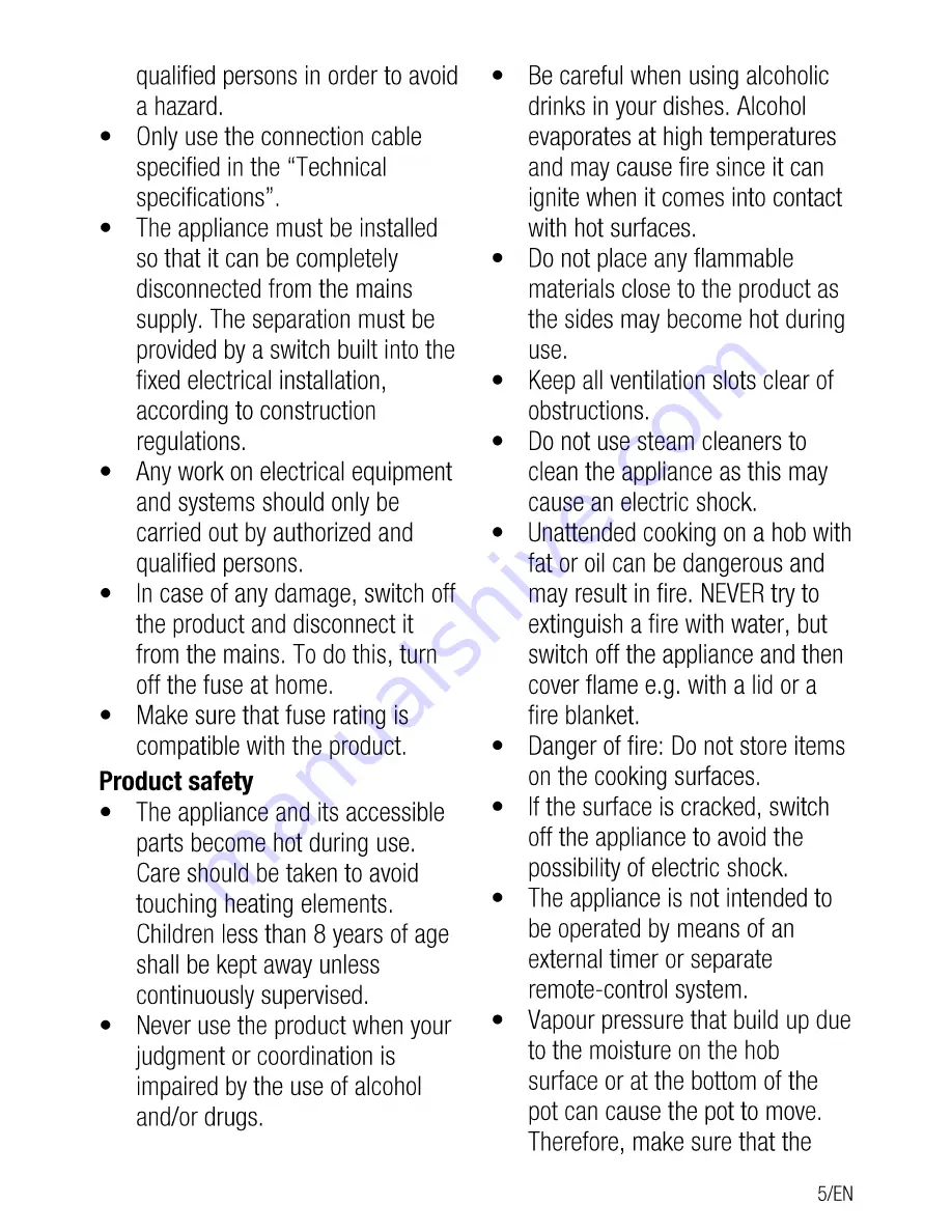 Beko HCC 64103 User Manual Download Page 5