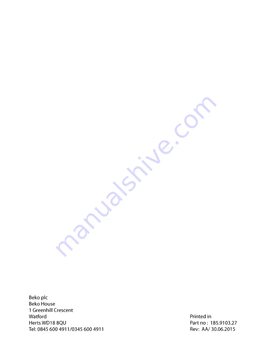 Beko HCC 64103 User Manual Download Page 20