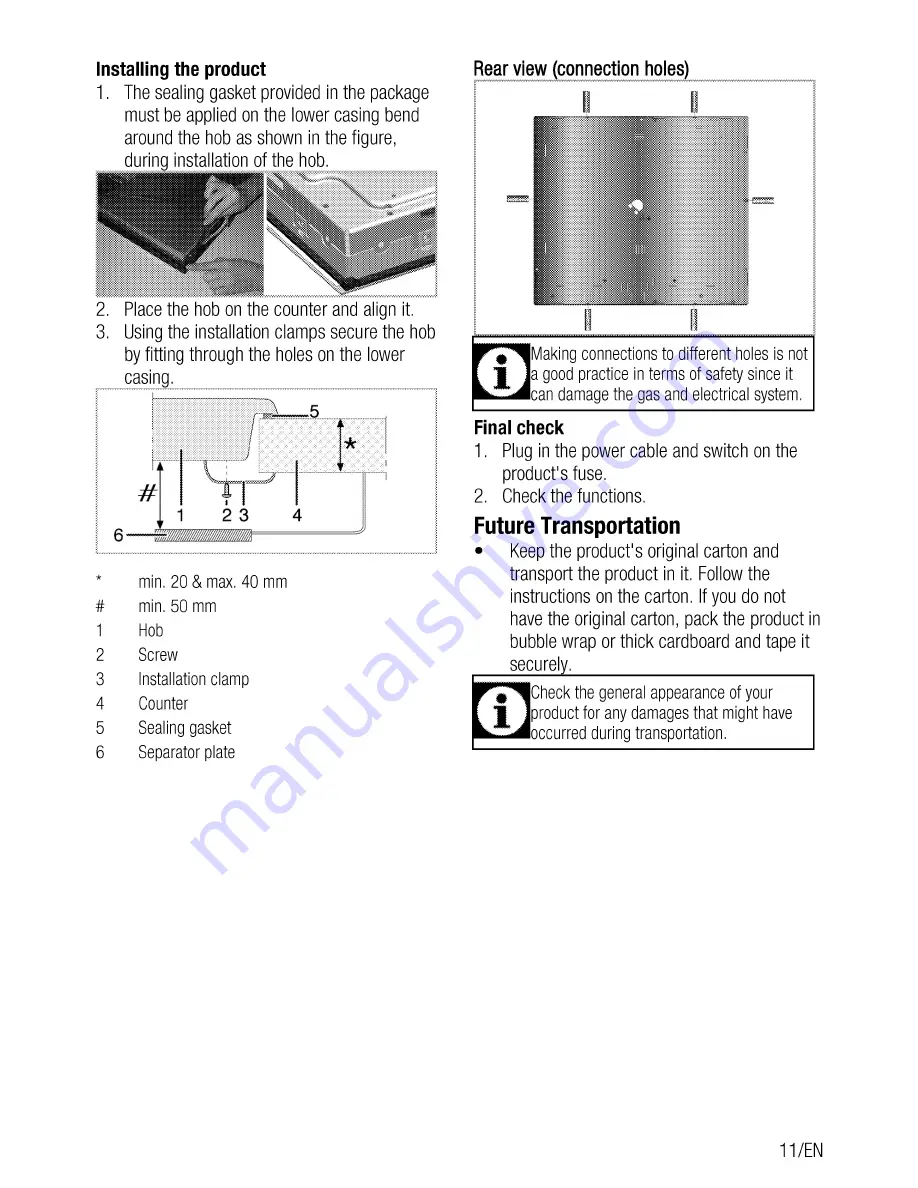 Beko HIC 64503 T User Manual Download Page 11