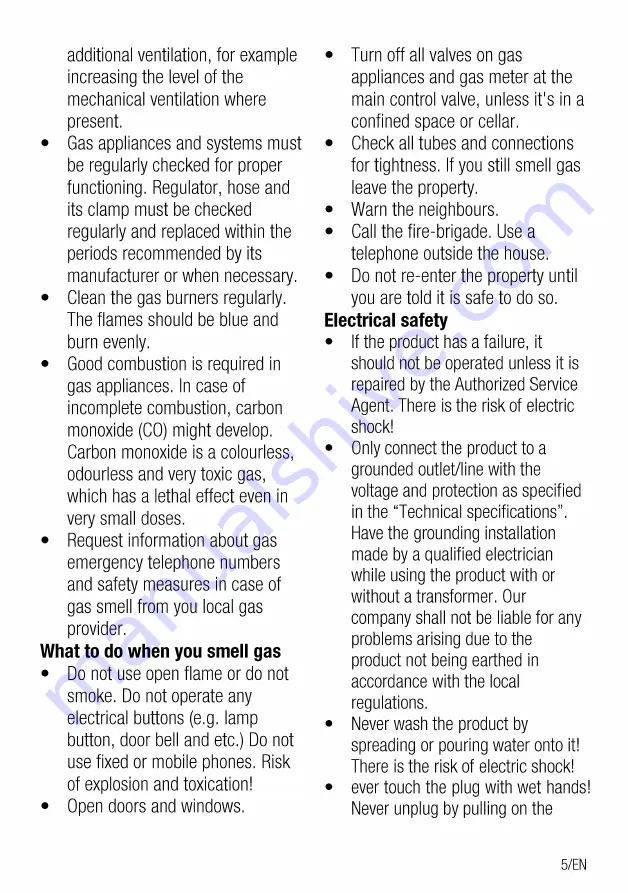 Beko HIGZ 64120 SB User Manual Download Page 5