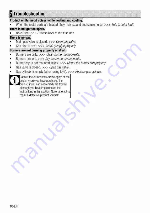 Beko HIGZ 64120 SB User Manual Download Page 18