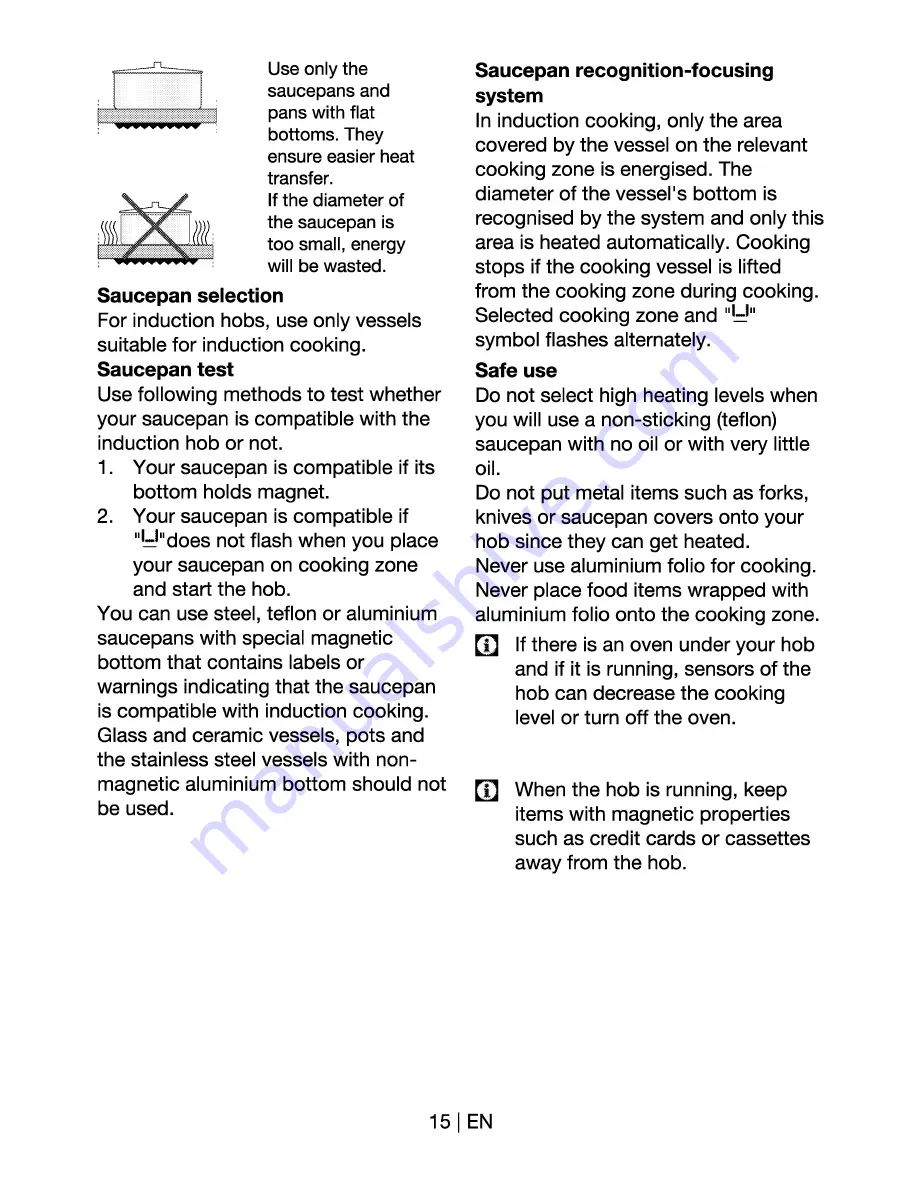 Beko HII 64400AT User Manual Download Page 15