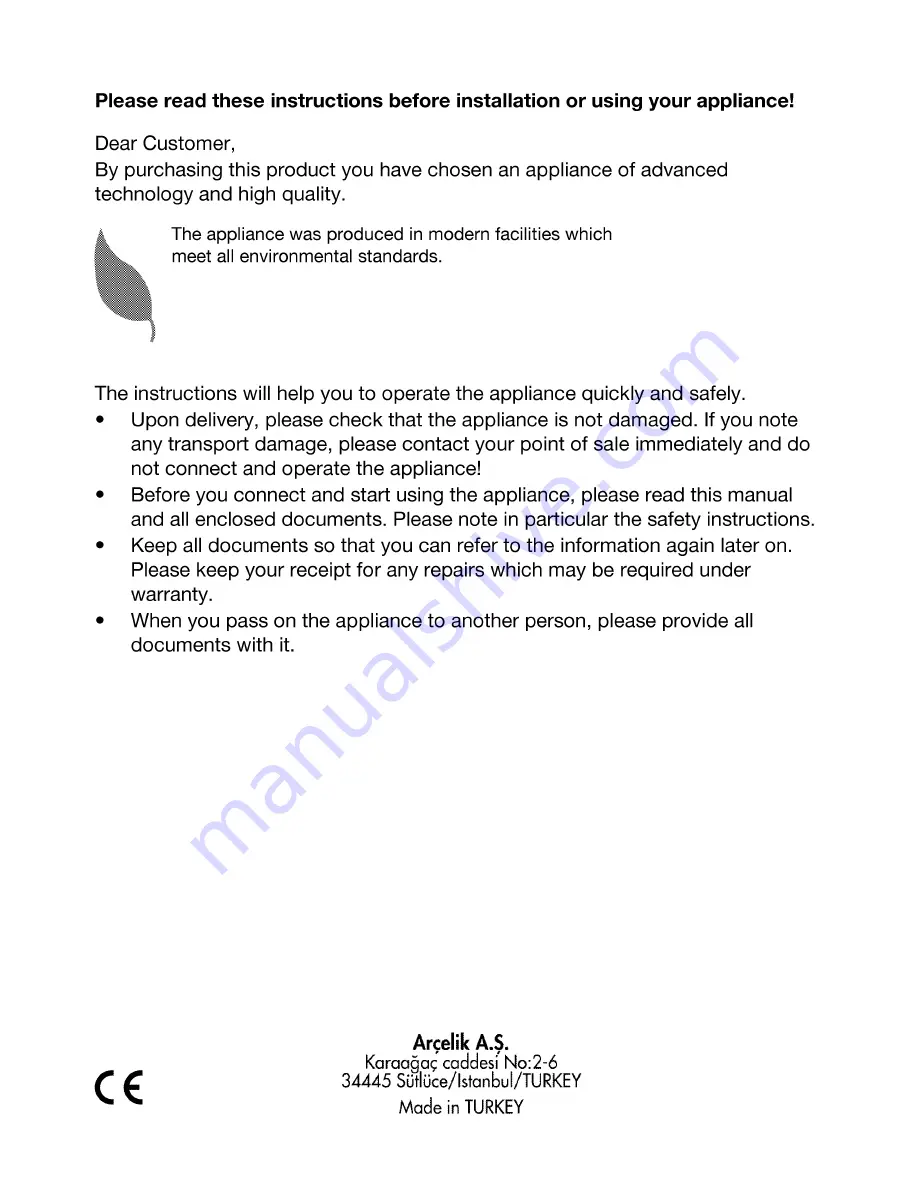 Beko HIM 64220/S Manual Download Page 2