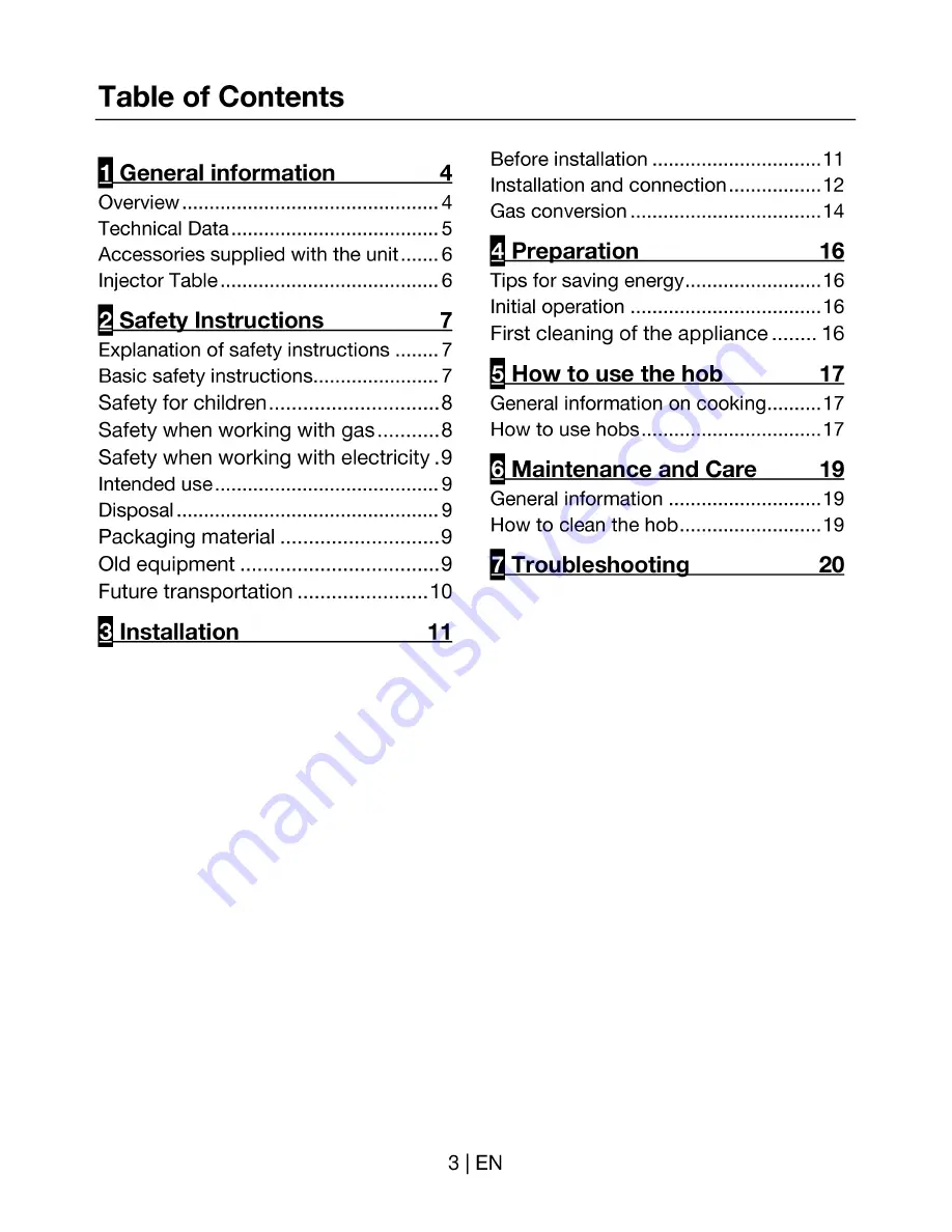 Beko HIM 64220/S Manual Download Page 3