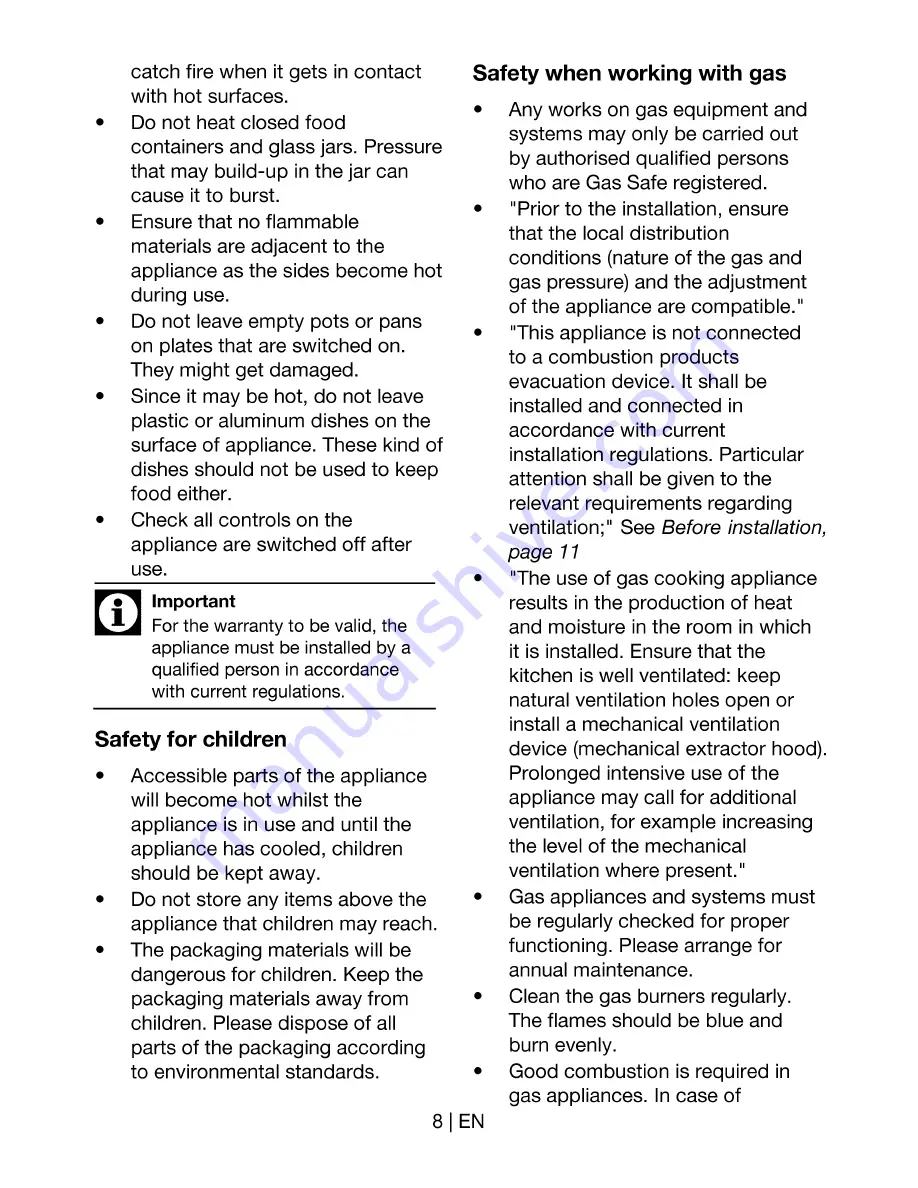 Beko HIM 64220/S Manual Download Page 8