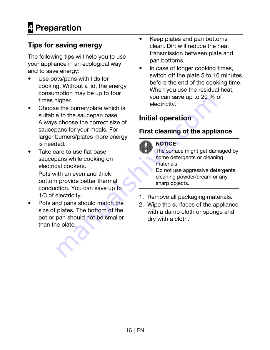 Beko HIM 64220/S Manual Download Page 16