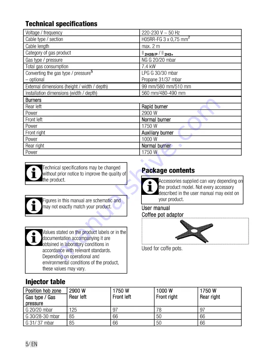 Beko HIMG 64223 S User Manual Download Page 6